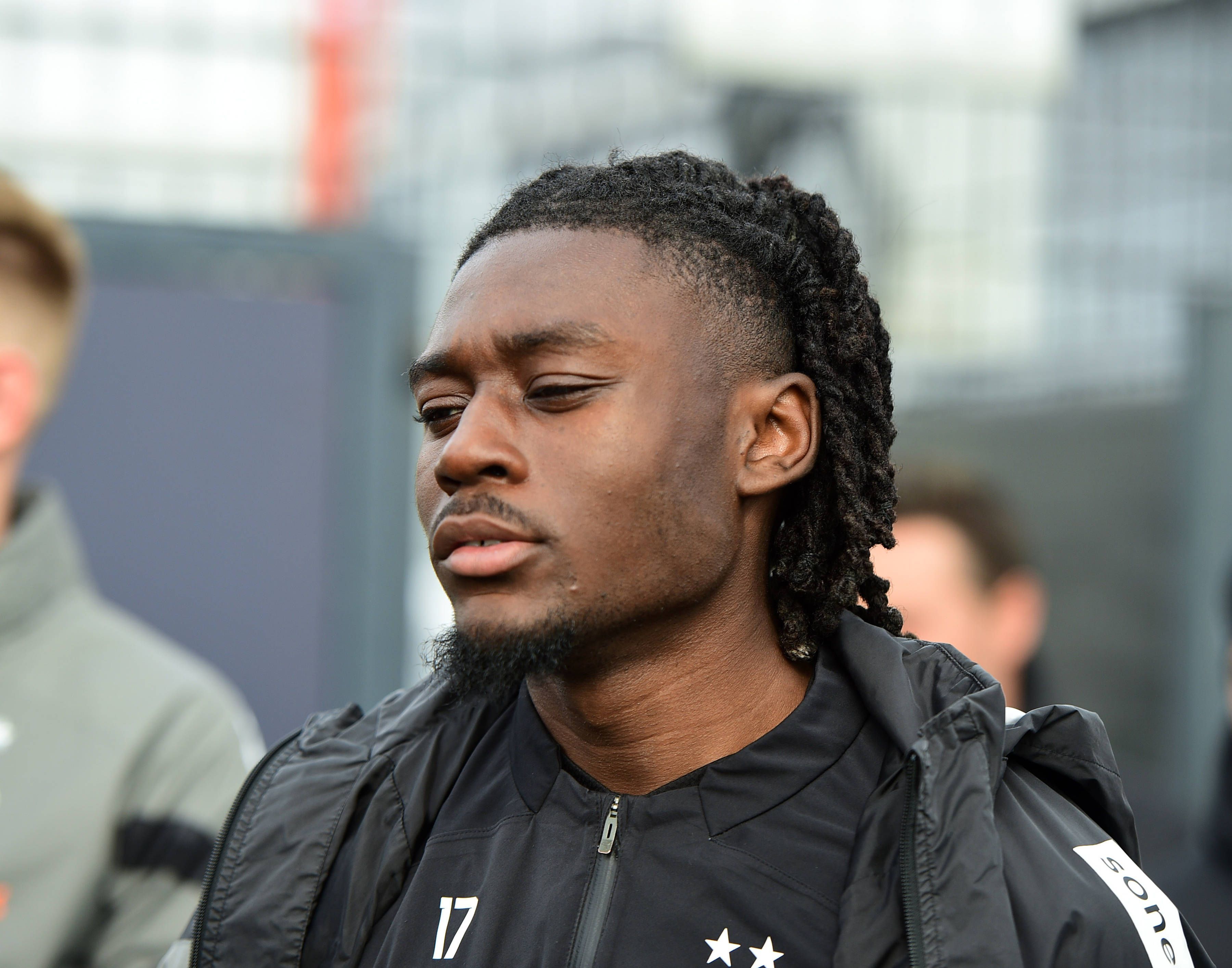 Manu Koné, hier bei einer Trainingseinheit von Borussia Mönchengladbach am 12. April 2023, wird wegen seiner starken Auftritte von vielen als Verkaufskandidat im Sommer gehandelt.