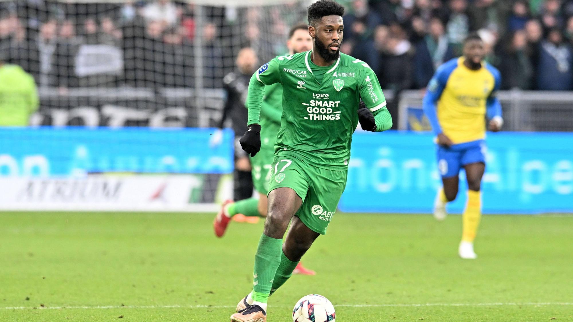 Jean-Philippe Krasso, hier am 28. Januar 2023, spielt aktuell für AS Saint-Etienne und ist gebürtiger Stuttgarter.