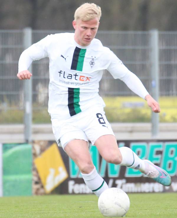 Per Lockl, hier am 15. April 2023 beim Spiel gegen den SV Straelen in der Regionalliga West.