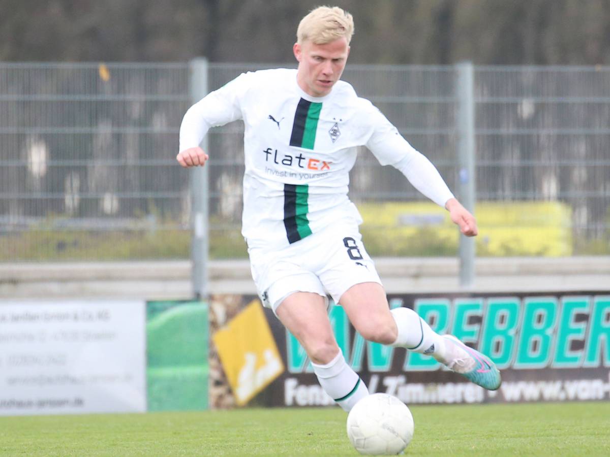 Per Lockl, hier am 15. April 2023 beim Spiel gegen den SV Straelen in der Regionalliga West.