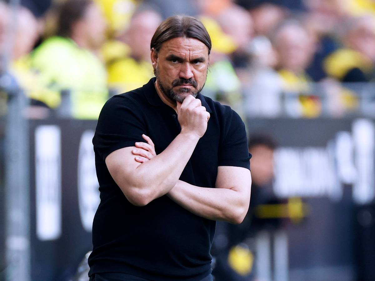 Trainer Daniel Farke von Borussia Mönchengladbach, hier während der 2:5-Niederlage bei Borussia Dortmund am 13. Mai 2023, hat den Rückhalt vieler Fans verloren.