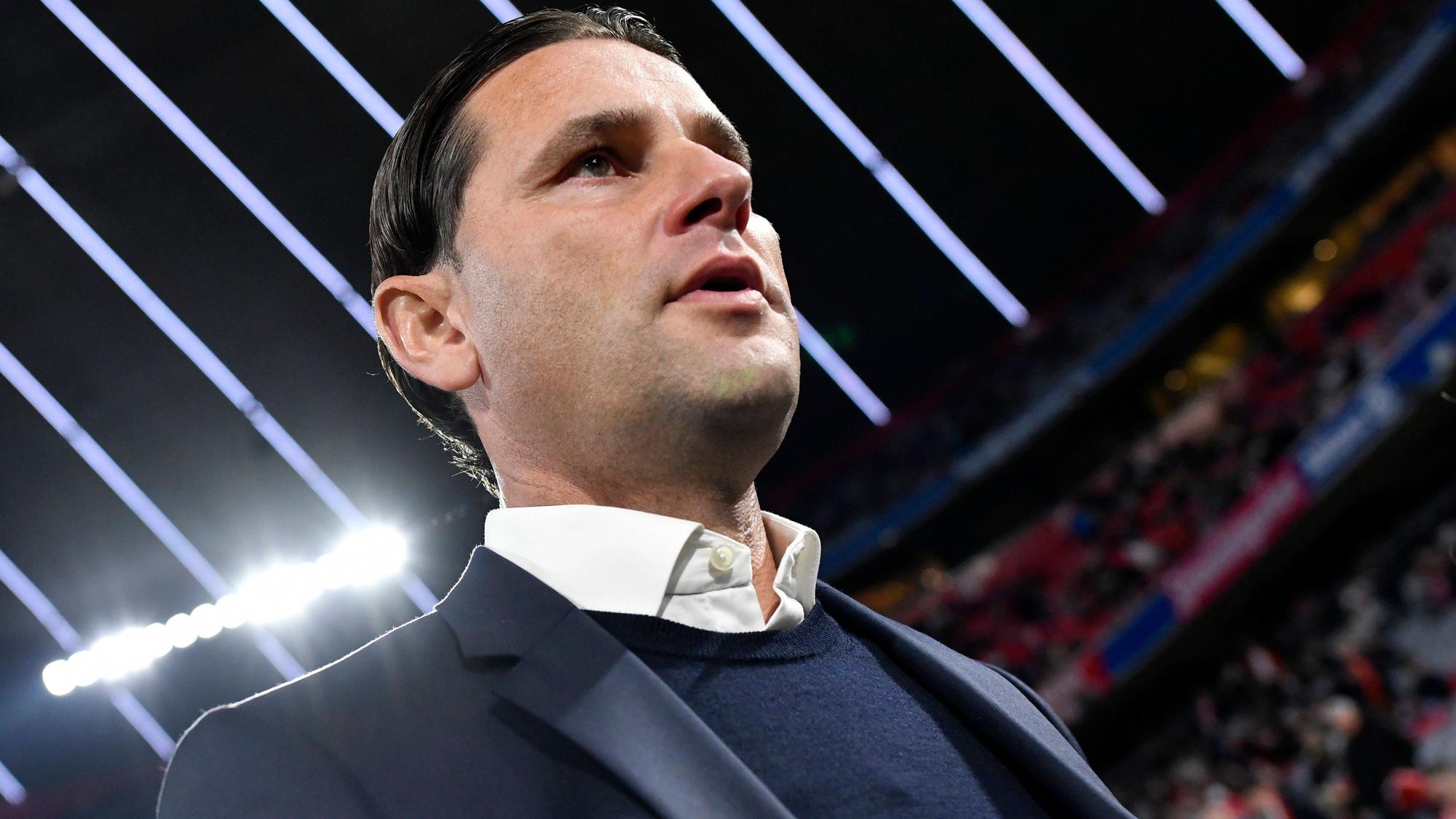 Gerardo Seoane, Ex-Coach von Bayer 04 Leverkusen, hier am 30. September 2022 vor einem Spiel gegen den FC Bayern.