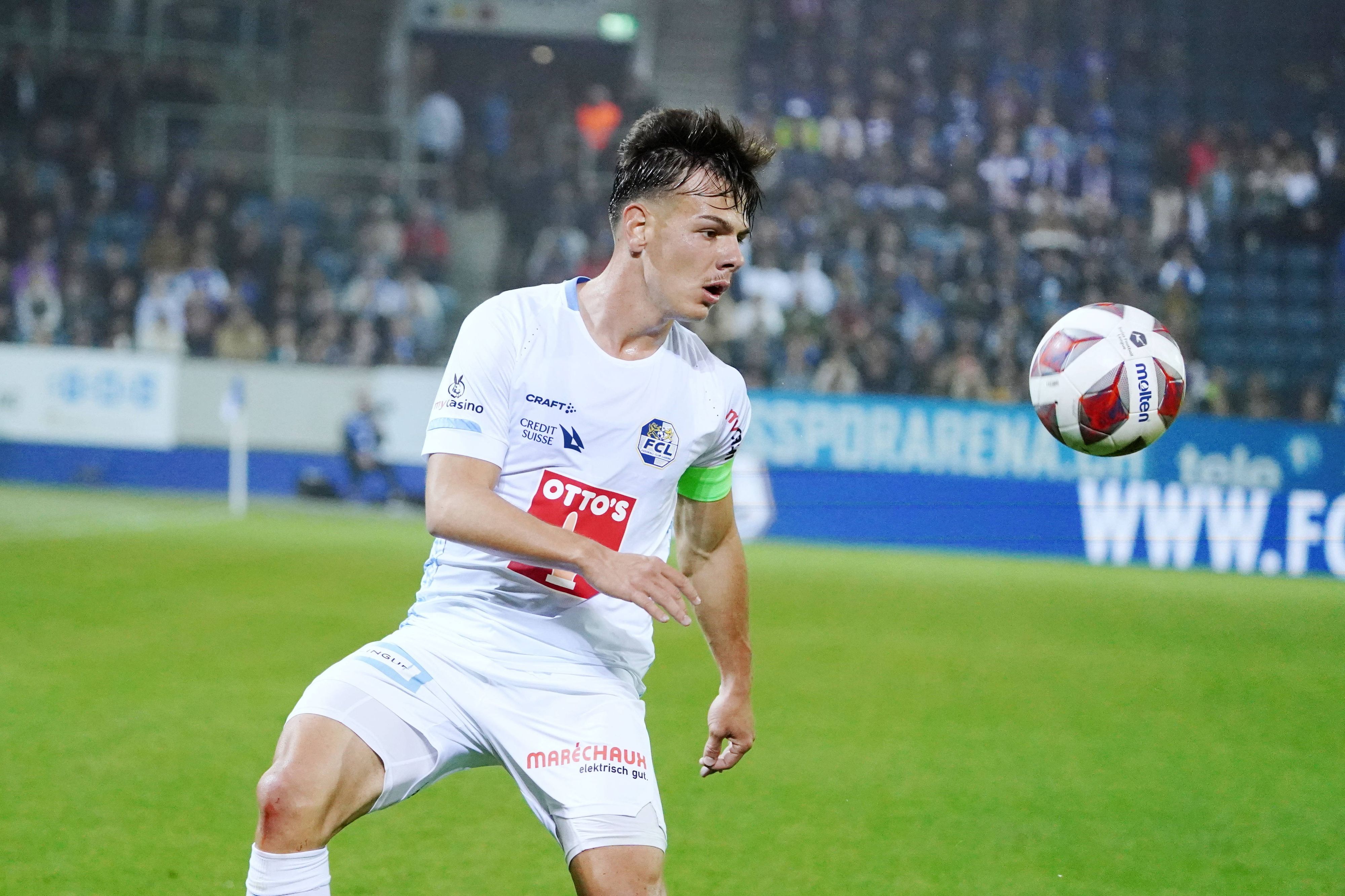 Ardon Jashari am 20. Mai 2023 beim Liga-Spiel des FC Luzern gegen den FC St. Gallen.