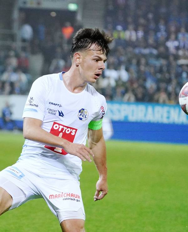 Ardon Jashari am 20. Mai 2023 beim Liga-Spiel des FC Luzern gegen den FC St. Gallen.