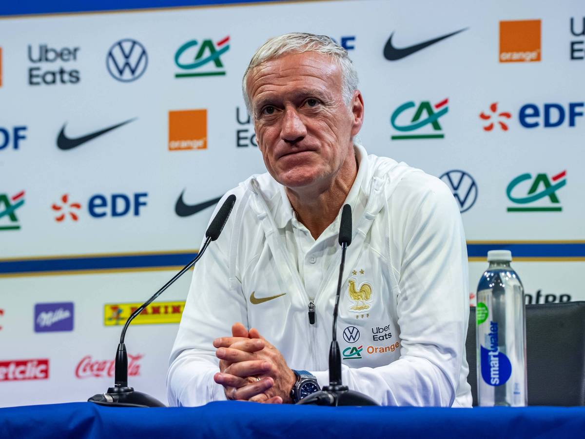 Didier Deschamps ist Cheftrainer der französischen Fußball-Nationalmannschaft. Hier ist er am 9. Juni 2023 während einer Pressekonferenz zu sehen.
