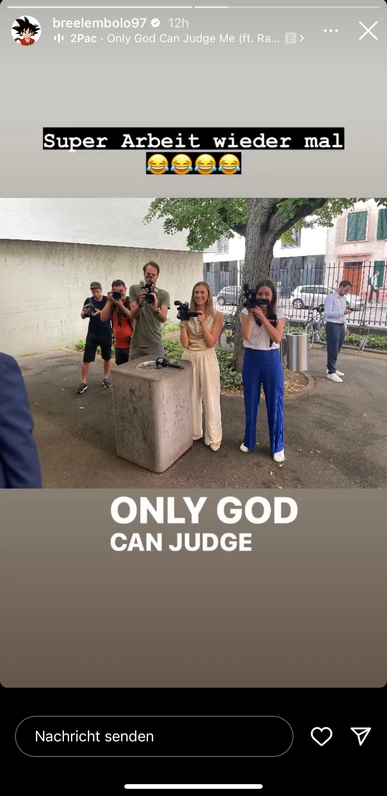 Ex-Gladbach-Profi Breel Embolo hat in seiner Instagram-Story auch eine Botschaft an Journalistinnen und Journalisten gesendet.