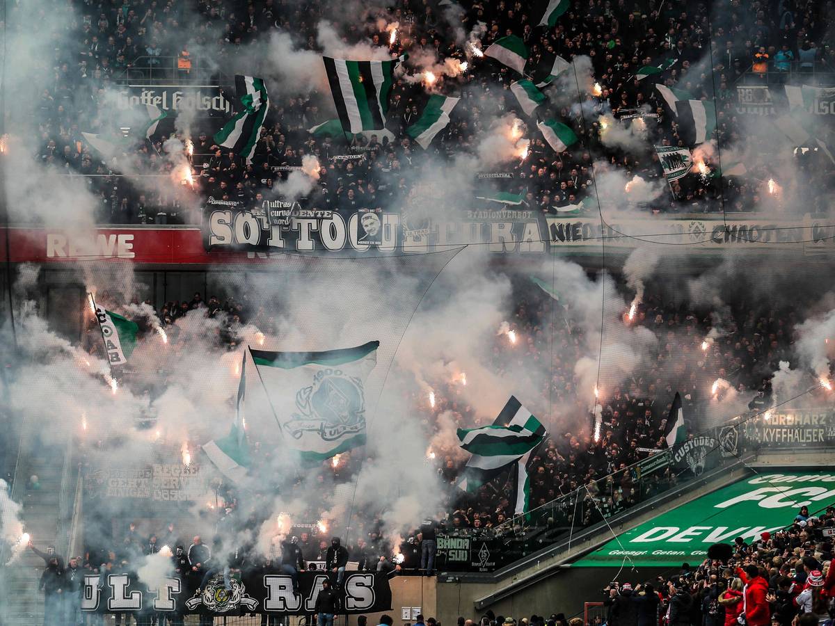 Fans von Borussia Mönchengladbach zündeten am 2. April beim Auswärtsspiel in Köln Pyrotechnik. Für diese und andere Unsportlichkeiten der Fans wurde der Klub vom Niederrhein nun vom DFB-Sportgericht zu einer hohen Geldstrafe verurteilt.