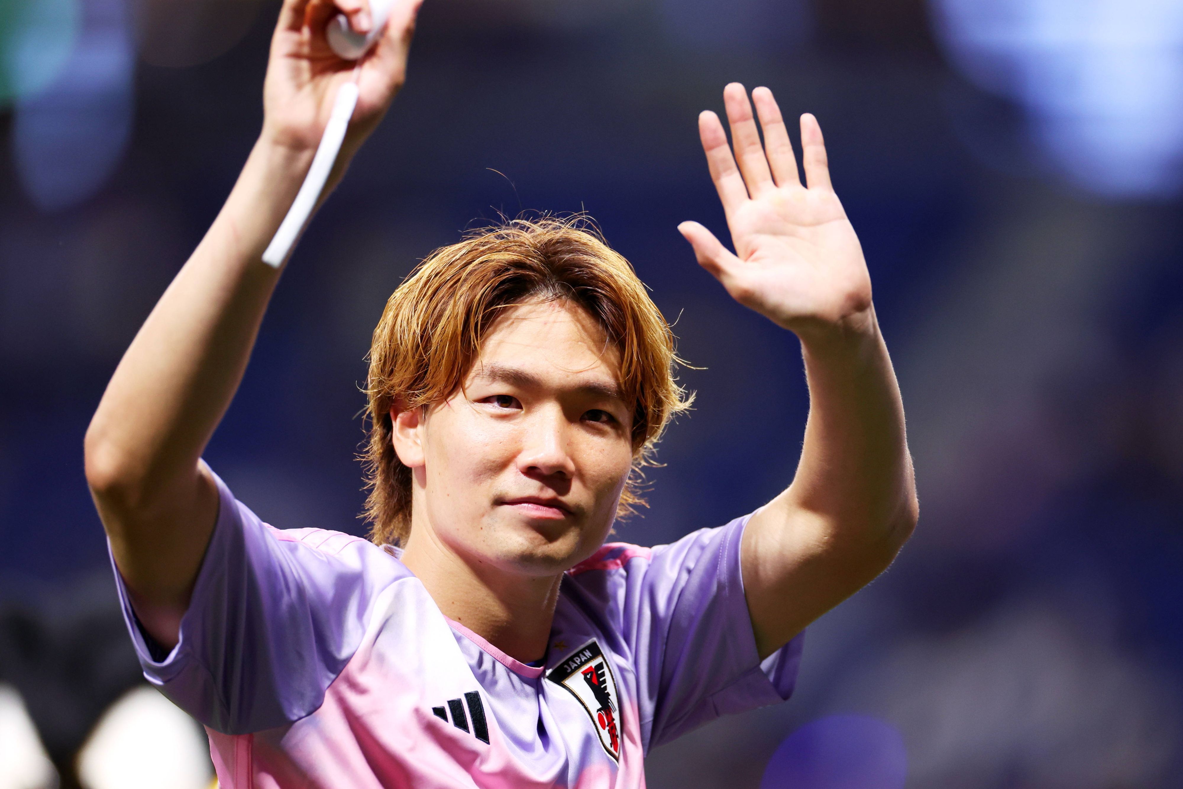 Ko Itakura, Spieler von Borussia Mönchengladbach, hier am 20. Juni 2023 bei einem Spiel der japanischen Nationalmannschaft