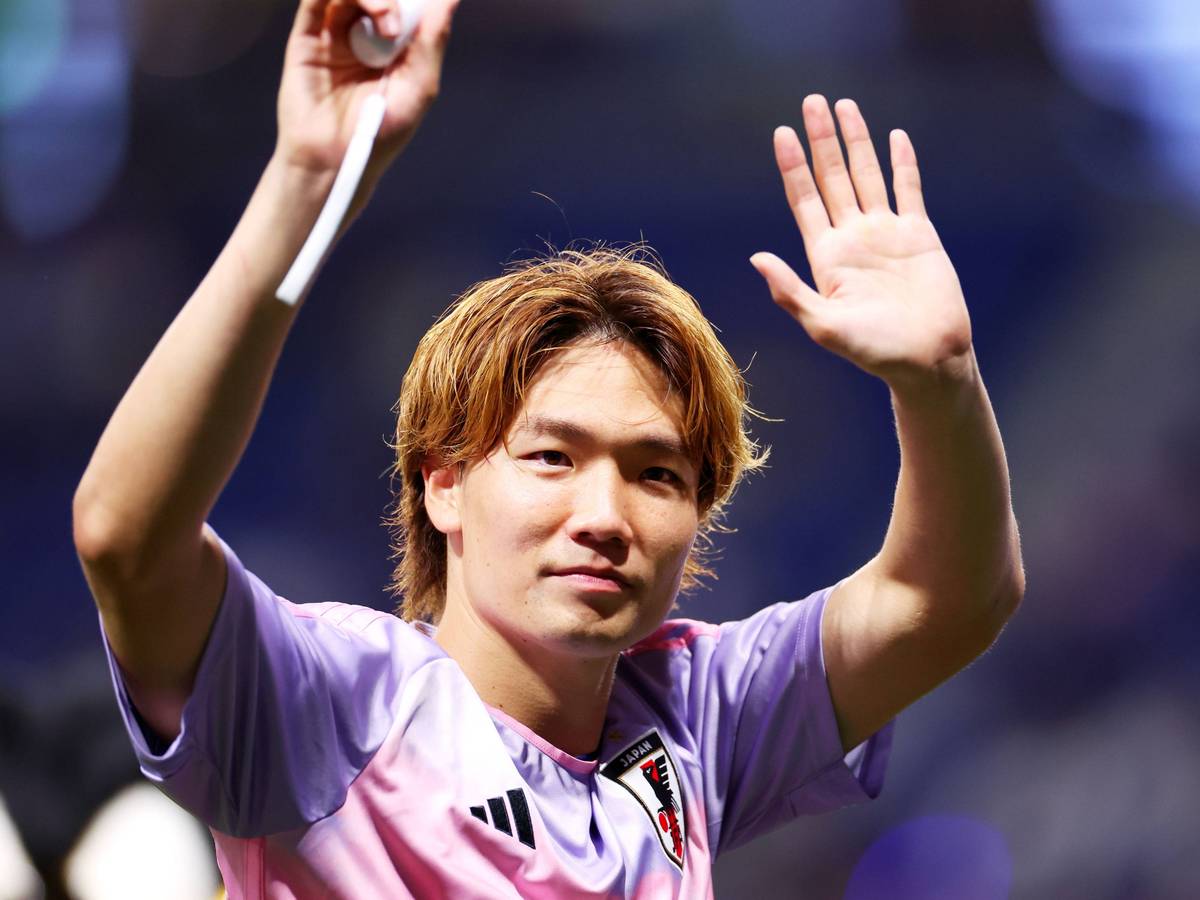Ko Itakura, Spieler von Borussia Mönchengladbach, hier am 20. Juni 2023 bei einem Spiel der japanischen Nationalmannschaft
