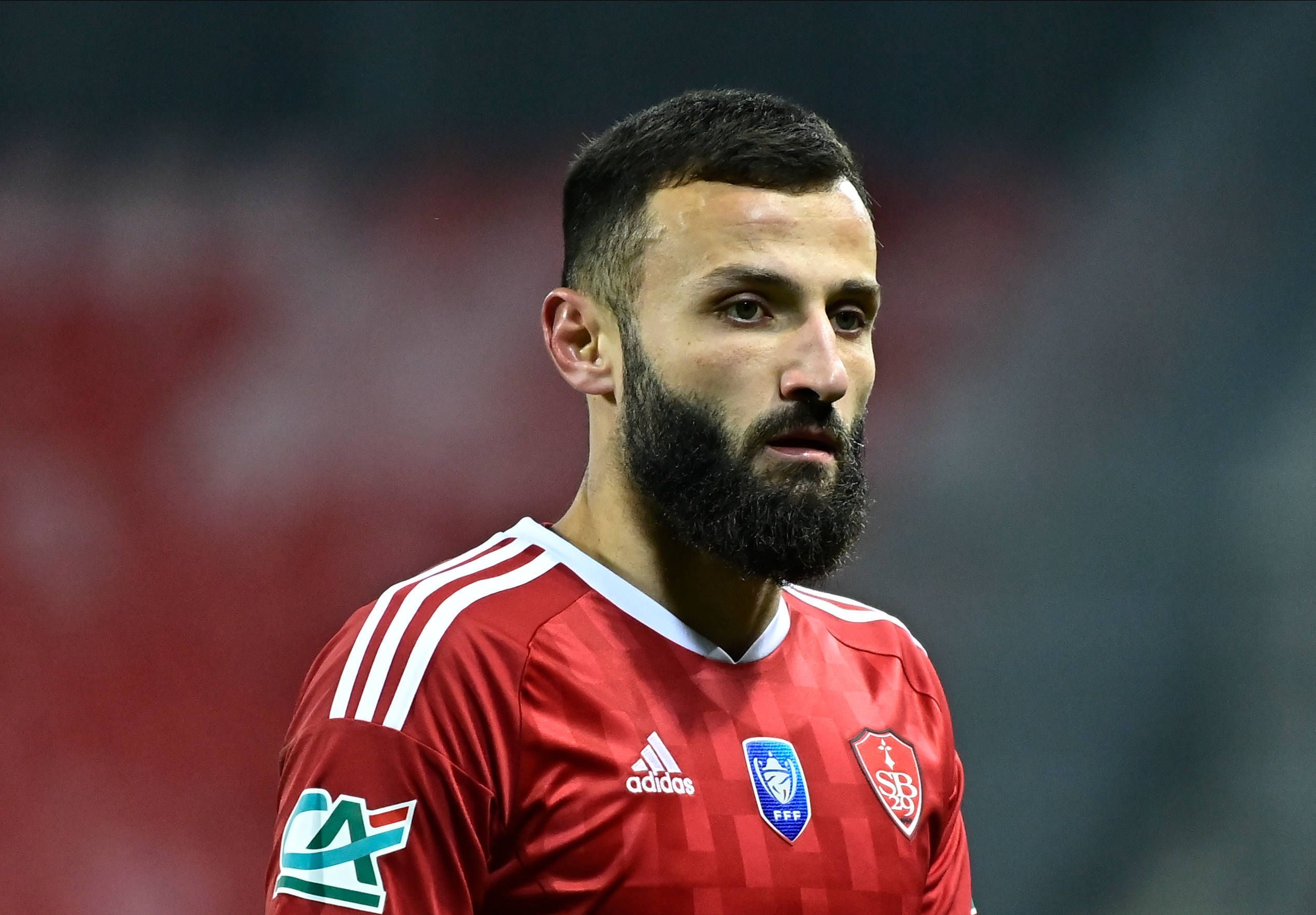 Franck Honorat von Stade Brest, hier am 22. Januar 2023 beim Spiel gegen Lens, soll kurz vor einem Wechsel zu Borussia Mönchengladbach stehen.