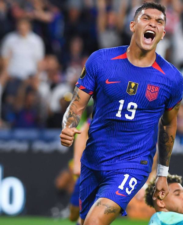 Brandon Vazquez, hier beim Spiel zwischen der US-amerikanischen Nationalmannschaft und Kanada im Viertelfinale des Gold-Cups am 10. Juli 2023.