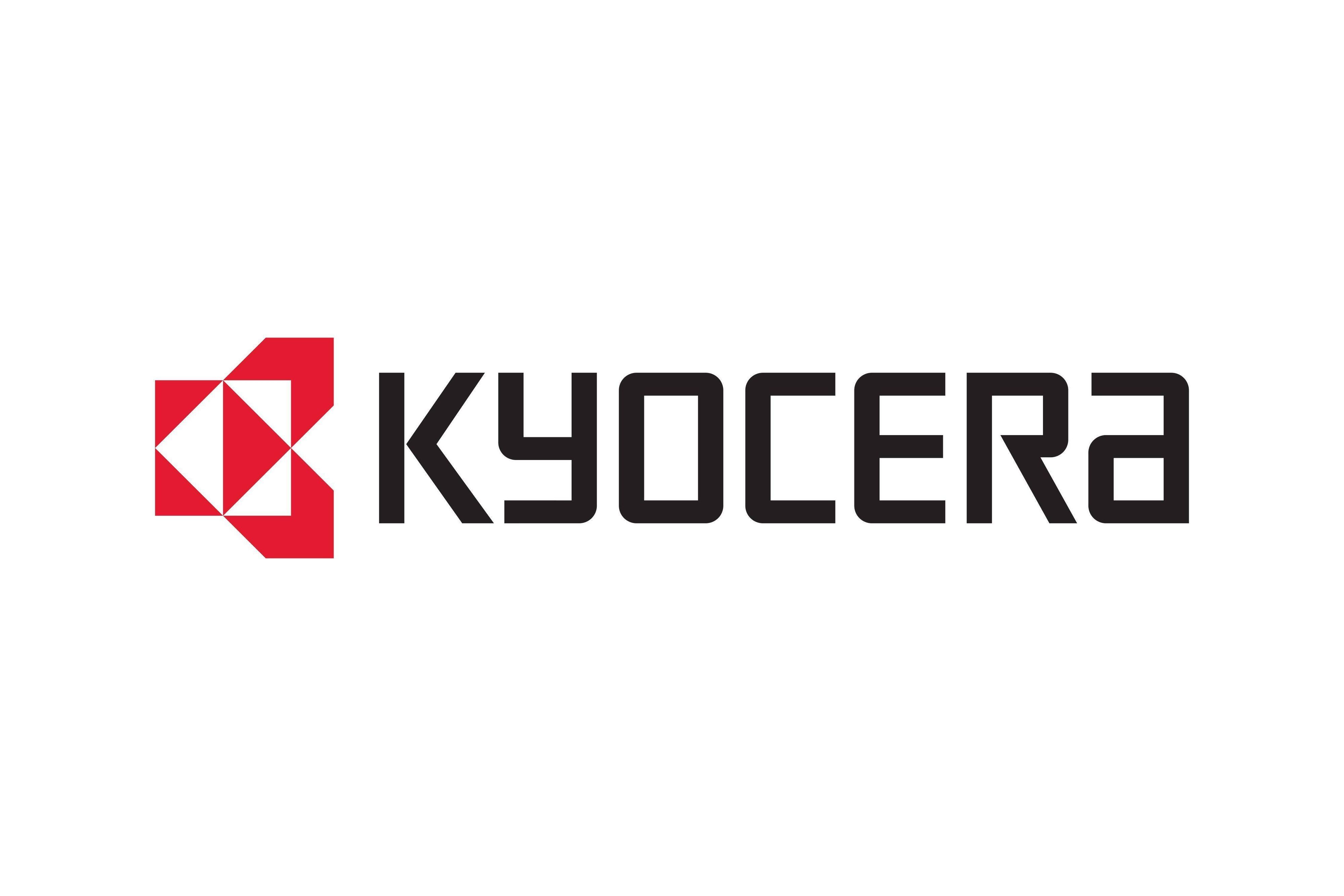 Borussia Mönchengladbach hat die Zusammenarbeit mit Kyocera ausgeweitet. Auf dem Bild ist das Logo des Unternehmens zu sehen.