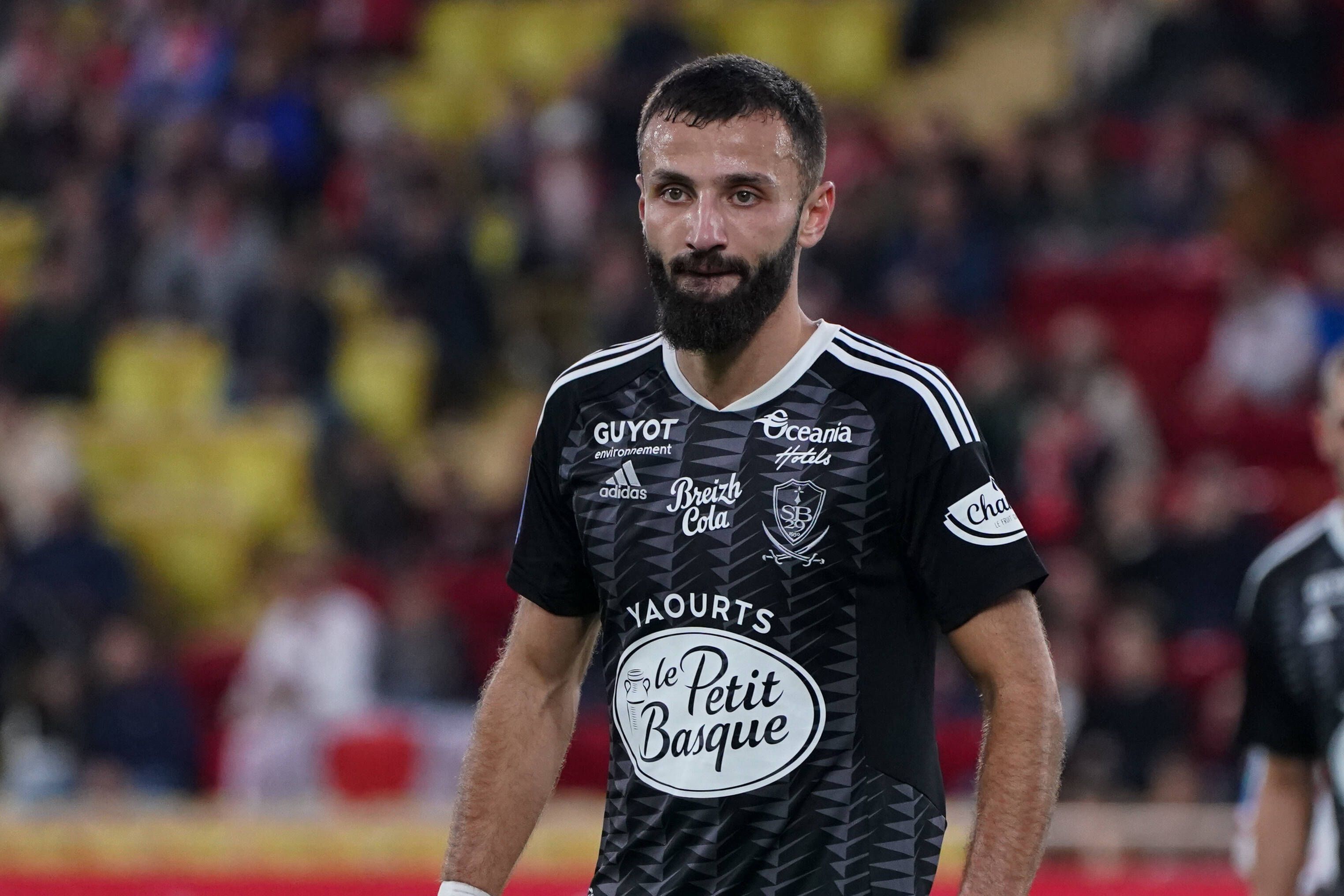 Franck Honorat, Neuzugang von Borussia Mönchengladbach, hier am 1. Januar 2023 bei einem Spiel seines Ex-Klubs Stade Brest bei der AS Monaco.
