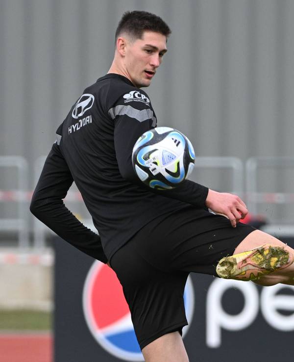 Tomas Cvancara, Neuzugang von Borussia Mönchengladbach, hier im Trikot der tschechischen Nationalmannschaft am 21. März 2023.