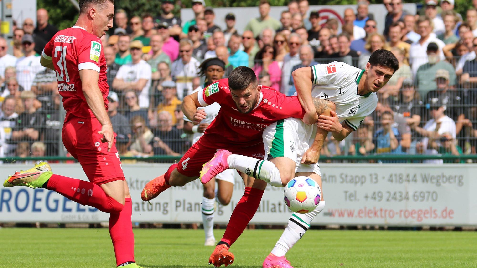 15.07.2023, Wegberg, GER, Fussball, Herren, BL, Saison 2023/2024, Borussia Moenchengladbach
Testspiel
FC Wegberg-Beeck vs. Bor. Mönchengladbach
Grant-Leon Ranos (Gladbach)