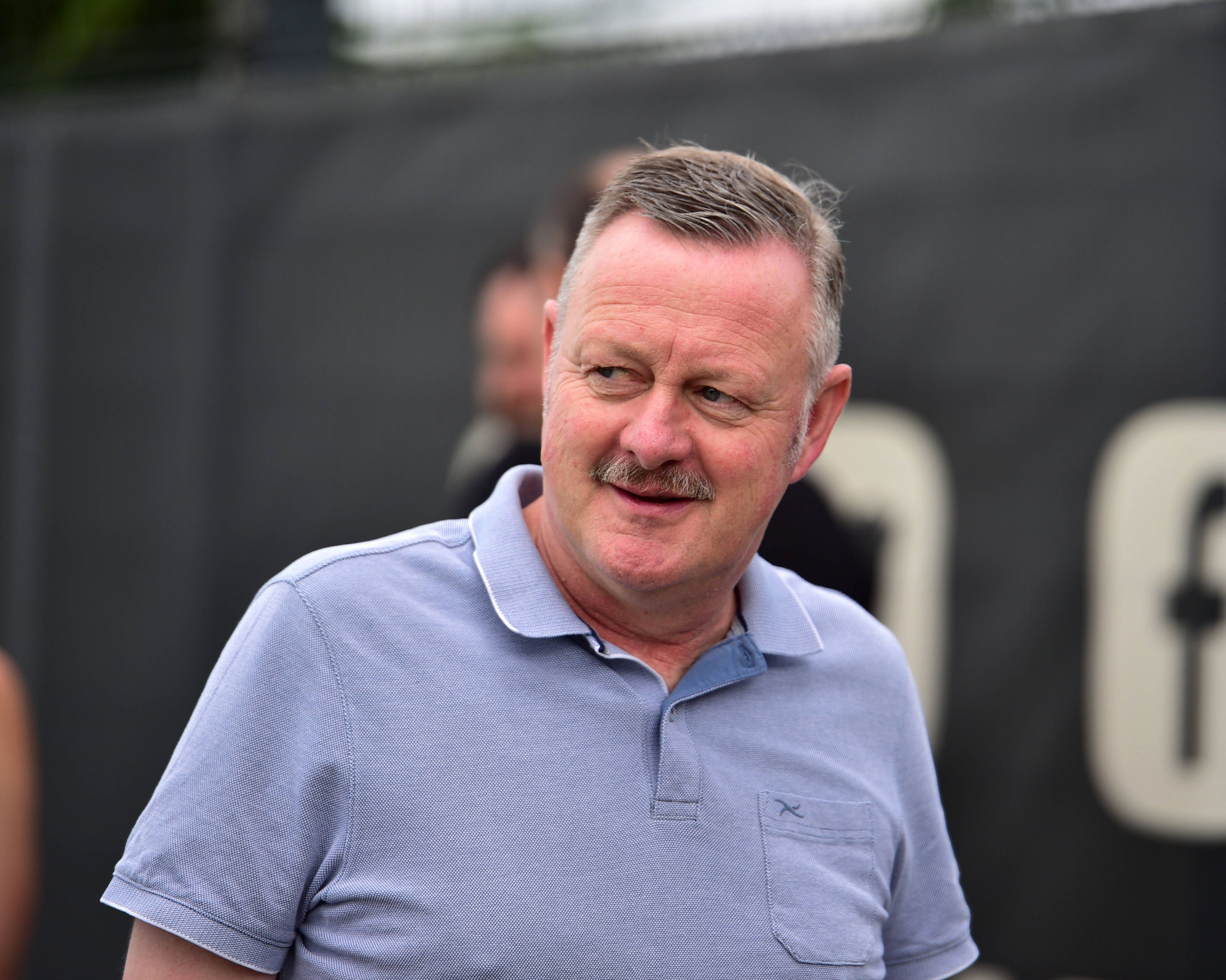 Roland Virklus, Geschäftsführer Sport bei Borussia Mönchengladbach, hier am 14. Juli 2023 bei einer Trainingseinheit der Fohlen im Borussia-Park.