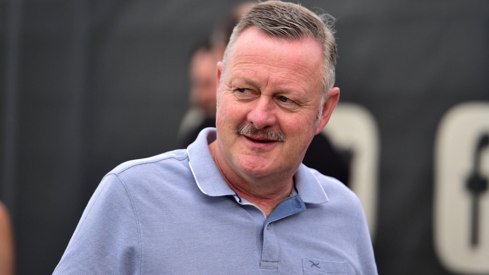 Roland Virklus, Geschäftsführer Sport bei Borussia Mönchengladbach, hier am 14. Juli 2023 bei einer Trainingseinheit der Fohlen im Borussia-Park.