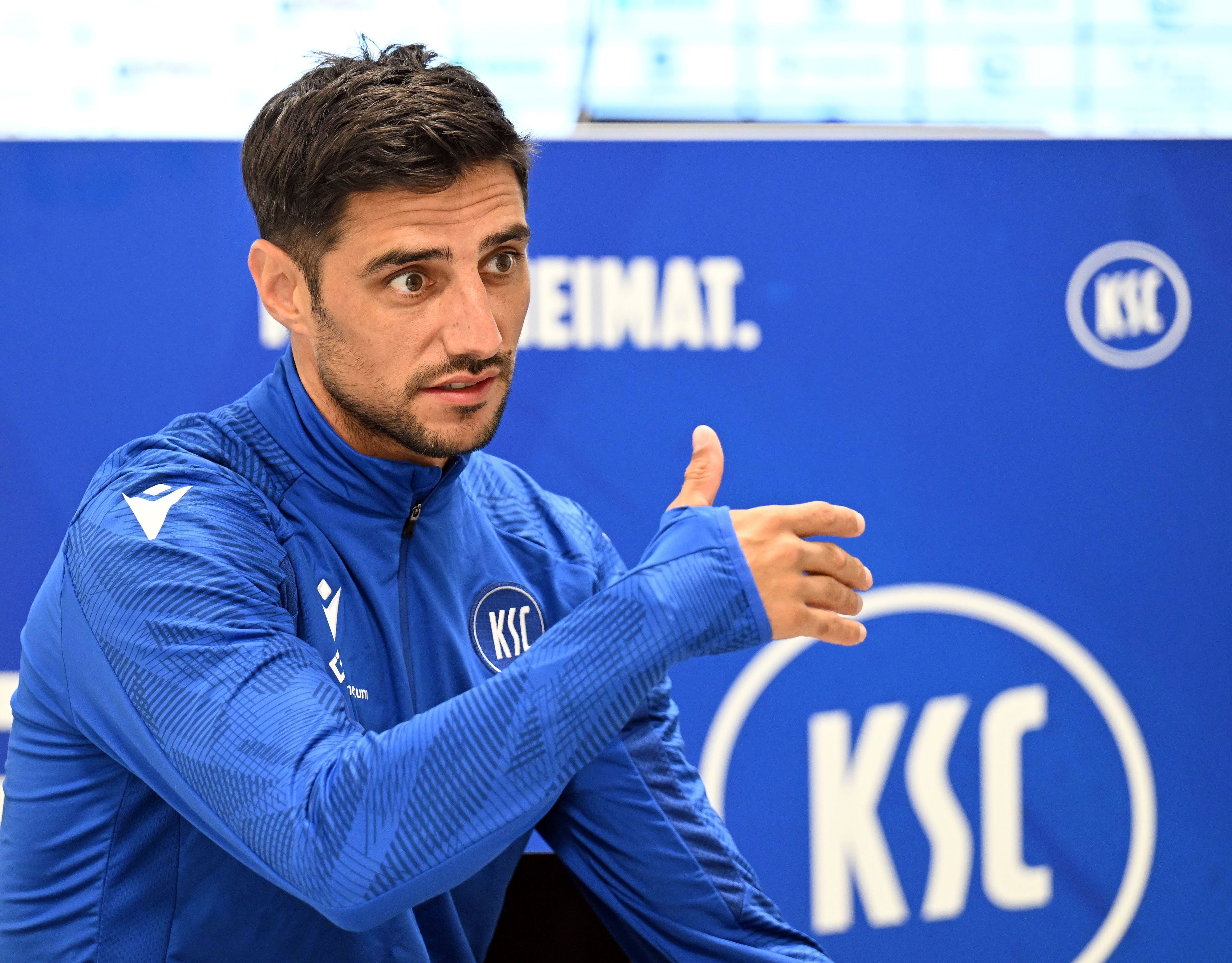 Lars Stindl, Ex-Spieler von Borussia Mönchengladbach, hier am 25. Juli 2023 während eines Interviews.