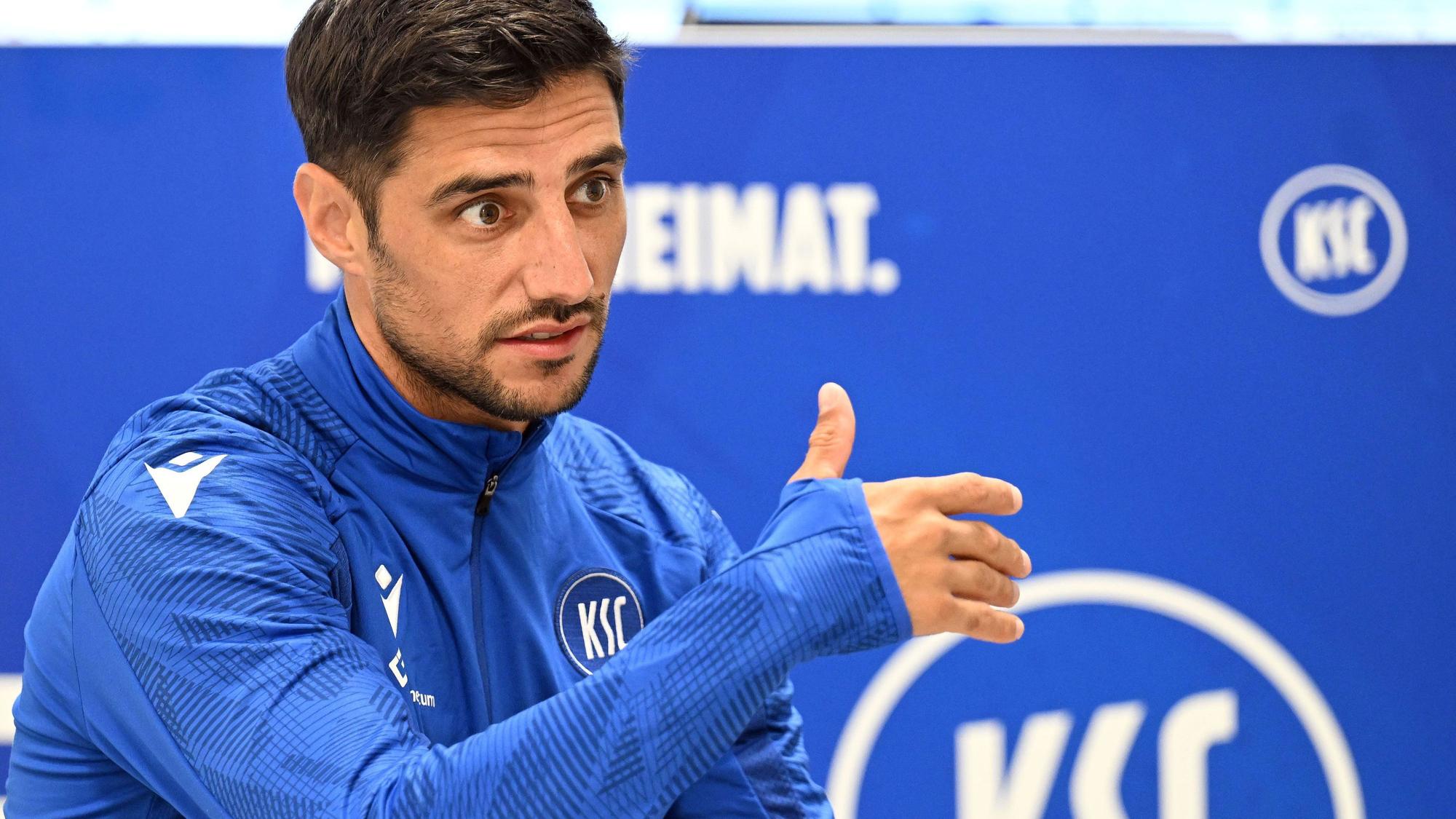 Lars Stindl, Ex-Spieler von Borussia Mönchengladbach, hier am 25. Juli 2023 während eines Interviews.