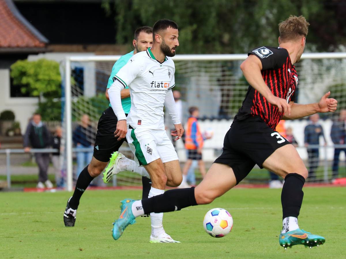 Franck Honorat von Borussia Mönchengladbach am 26. Juli 2023 im Testspiel gegen den FC Ingolstadt in Rottach-Egern.