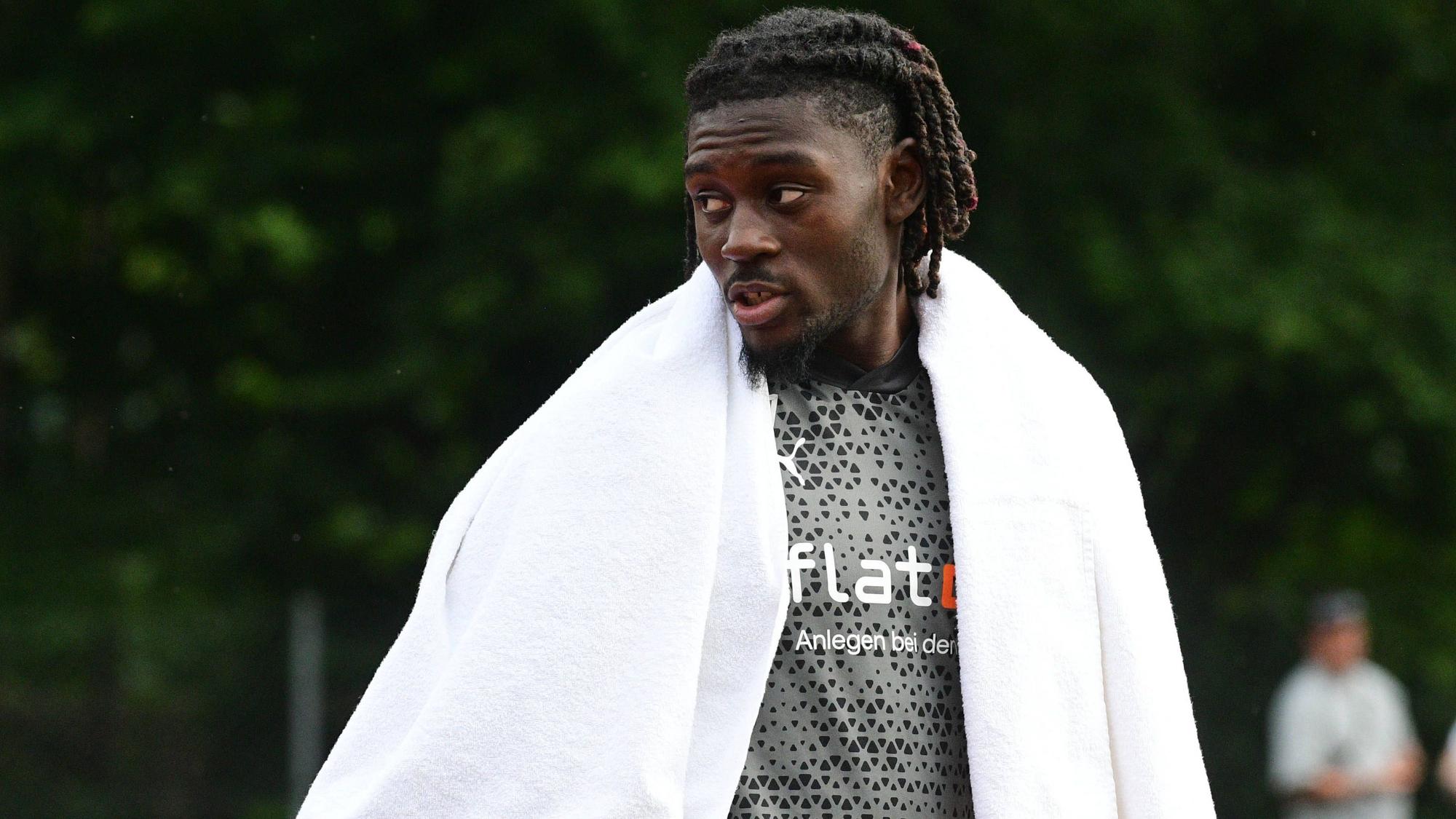 Manu Koné am 23. Juli 2023 nach einer Reha-Einheit im Trainingslager von Borussia Mönchengladbach in Rottach-Egern.
