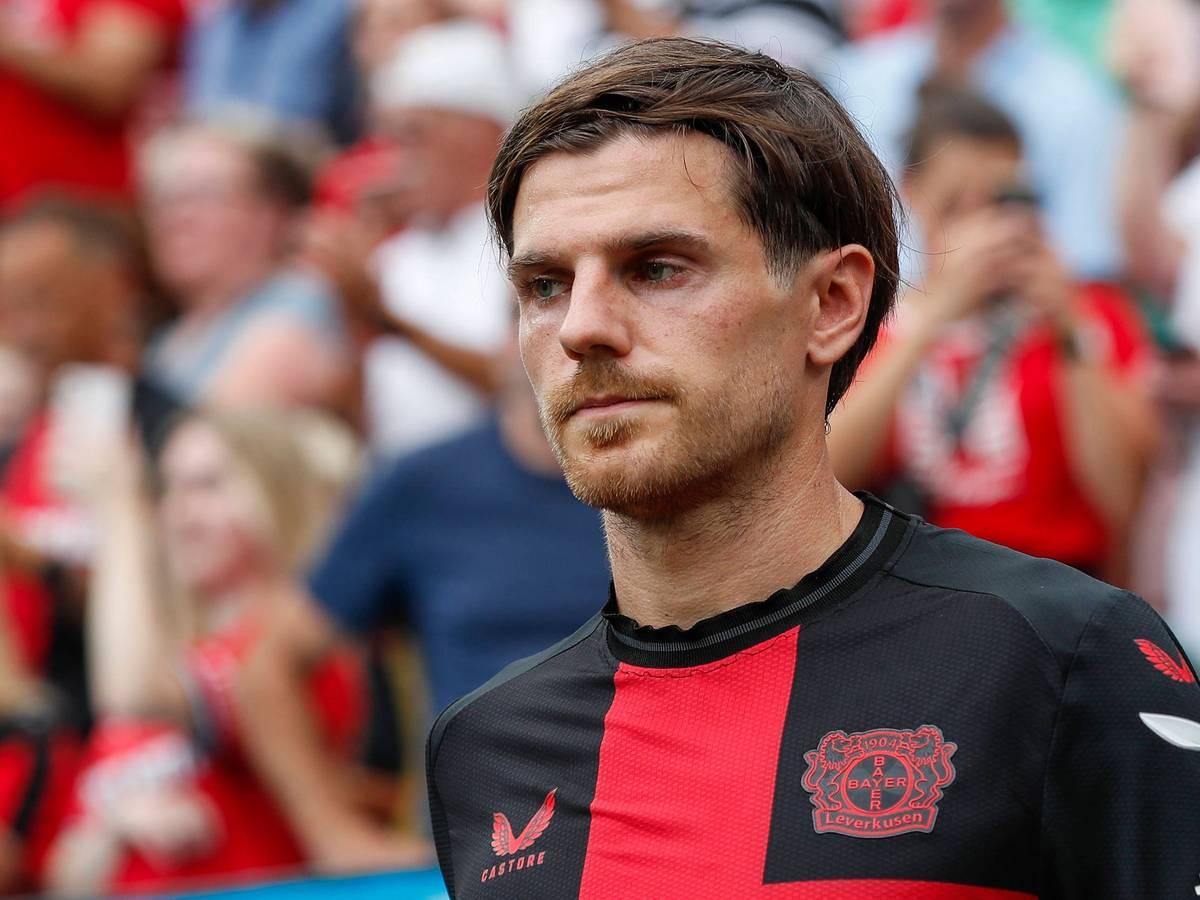 Jonas Hofmann, Ex-Spieler von Borussia Mönchengladbach, hier am 19. August 2023 beim Match zwischen Bayer Leverkusen und RB Leipzig in der BayArena.