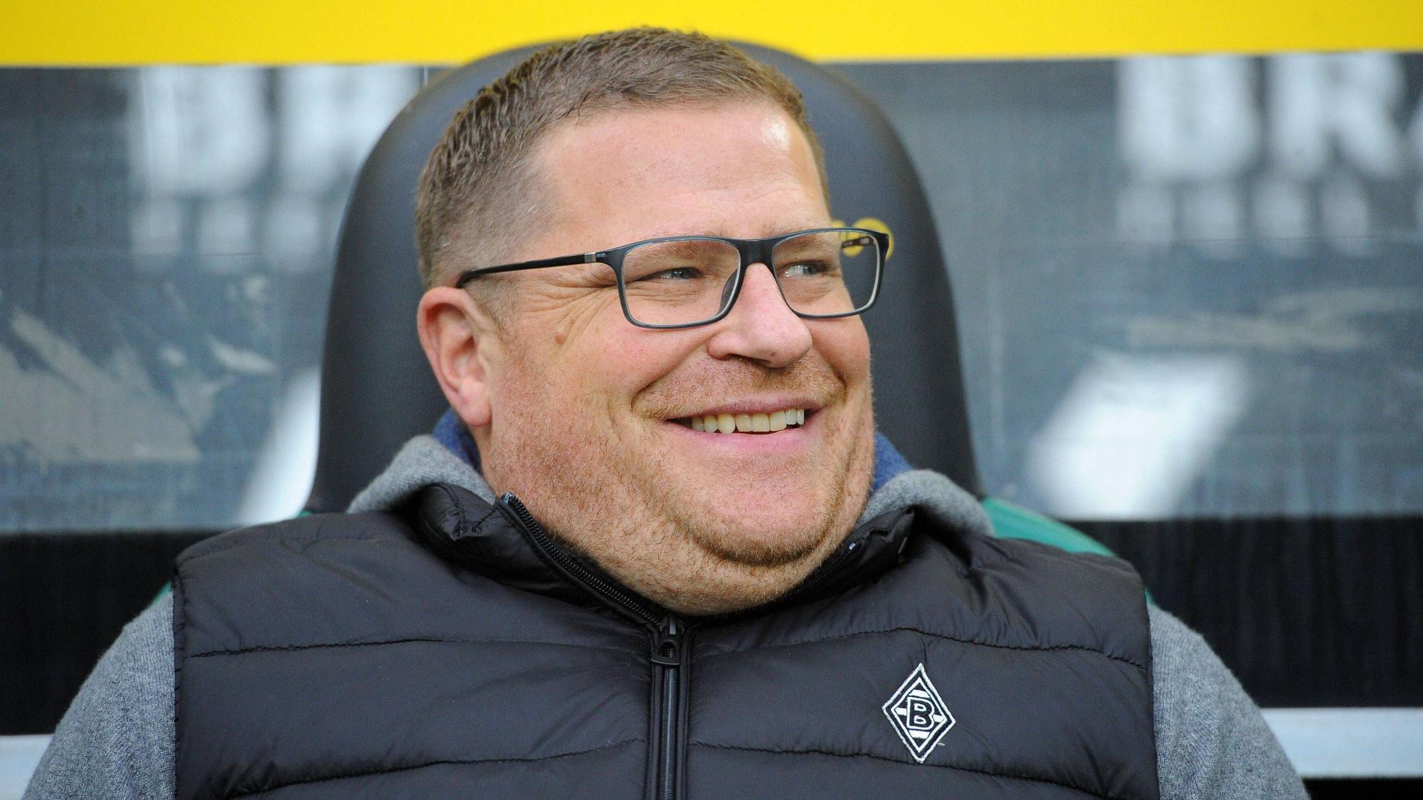 Max Eberl sitzt am 26. Januar 2019 aus der Bank von Borussia Mönchengladbach.