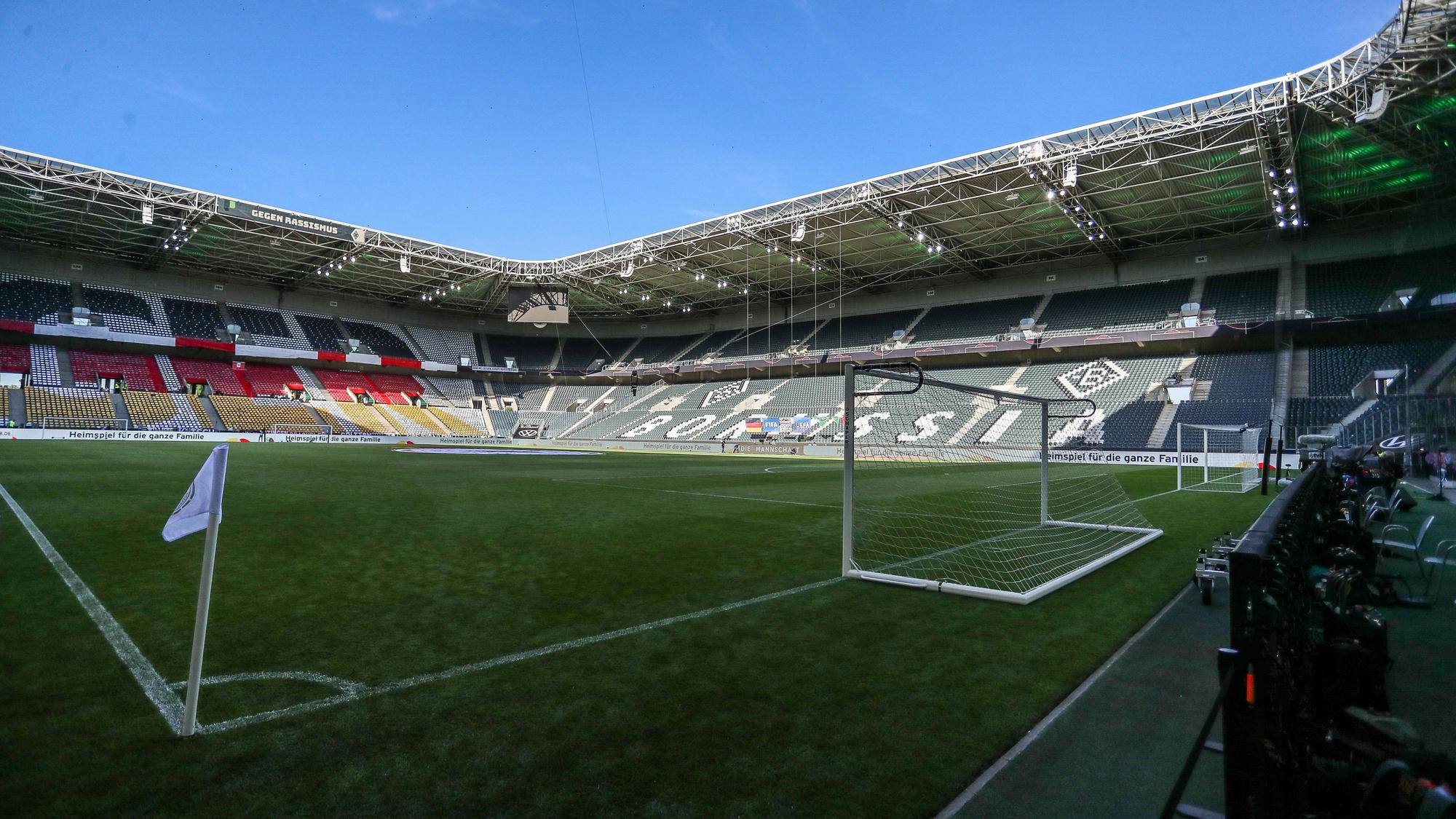 Das Foto zeigt den Borussia-Park vor einem Länderspiel am 14. Juni 2022.