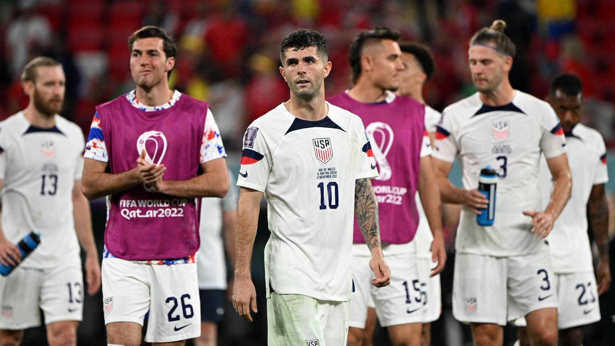 Die Nationalspieler der USA nach einem WM-Spiel.