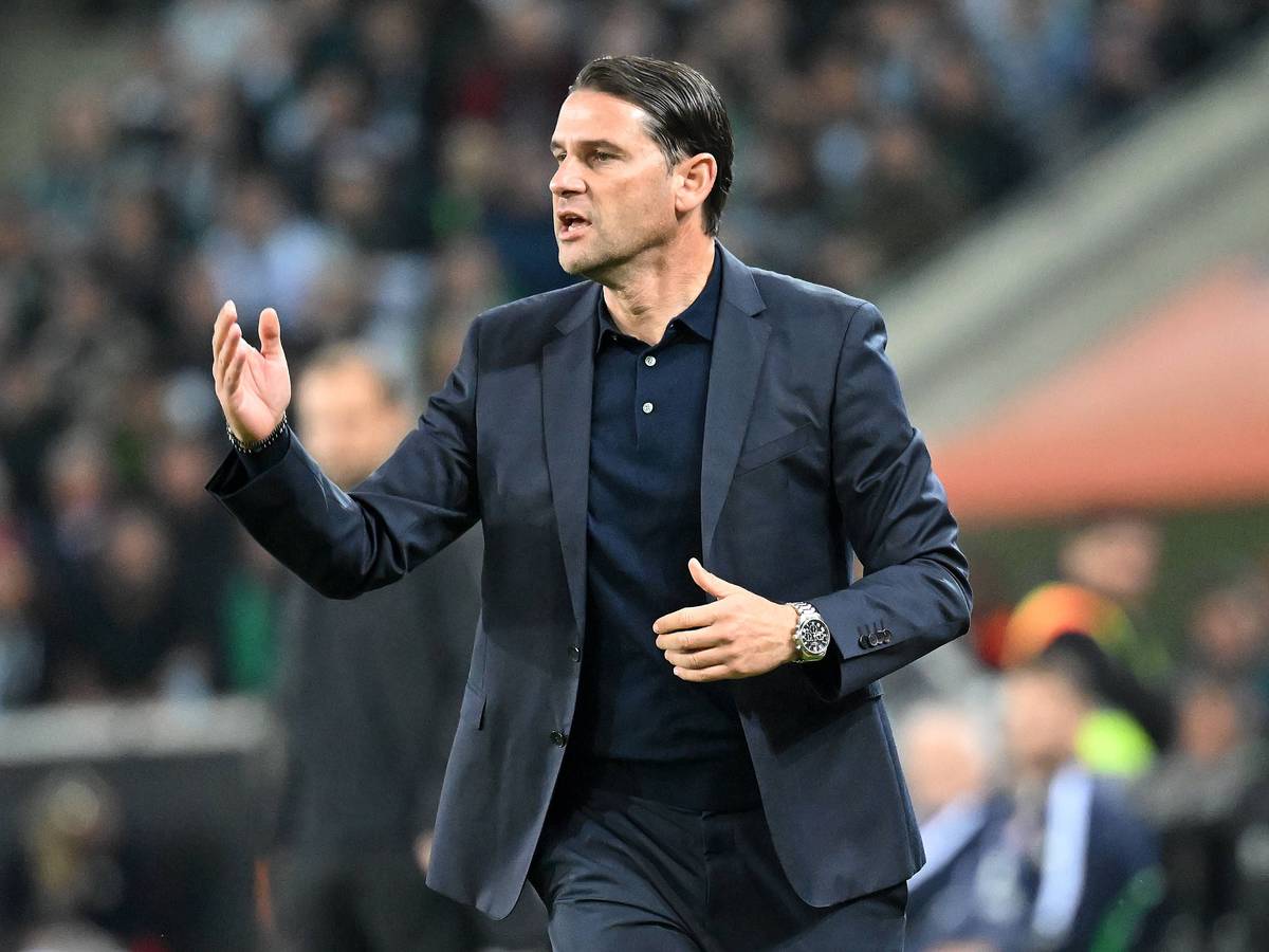 Gerardo Seoane gibt Anweisungen am Spielfeldrand.