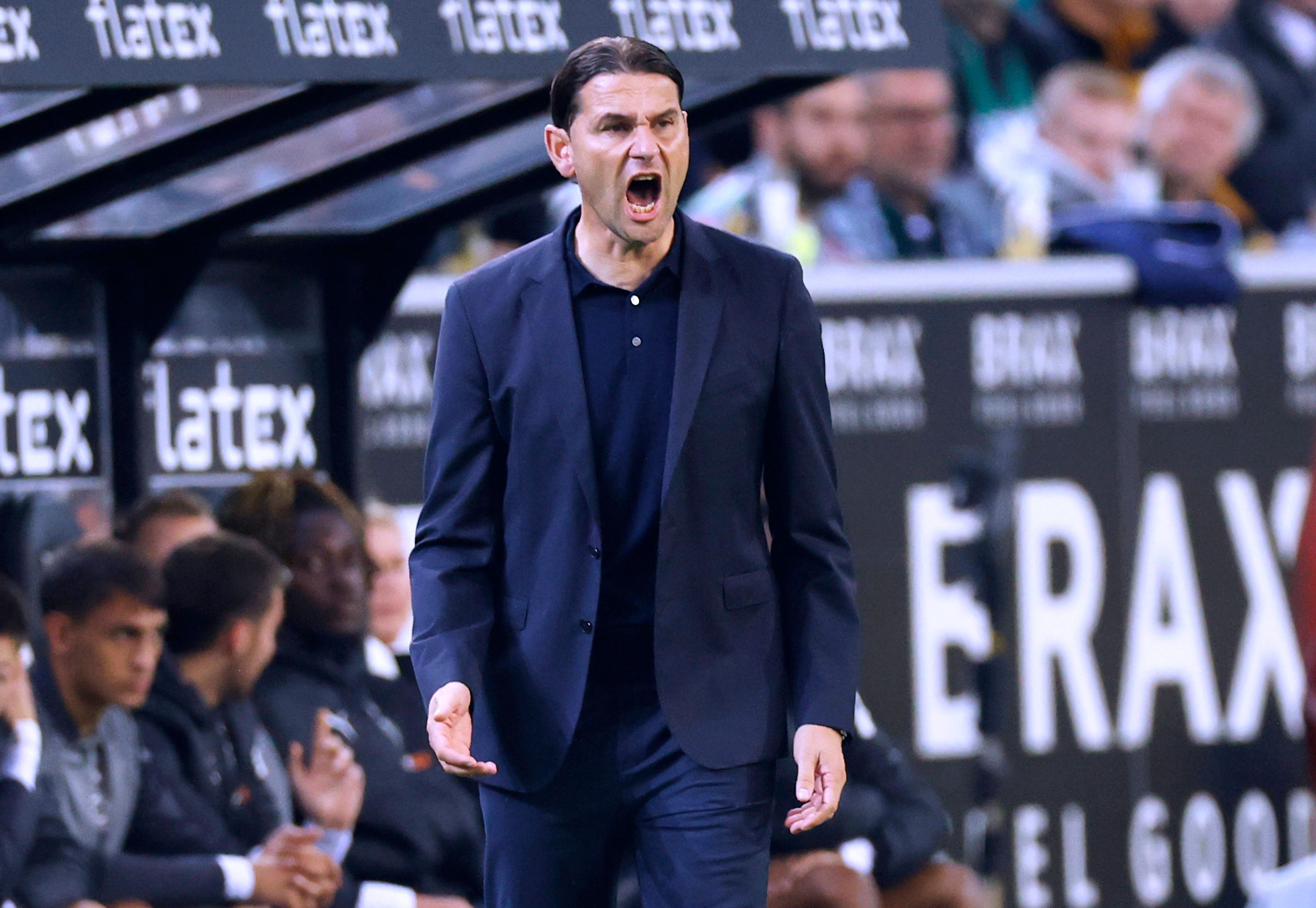 Gerardo Seoane brüllt Anweisungen auf das Spielfeld.