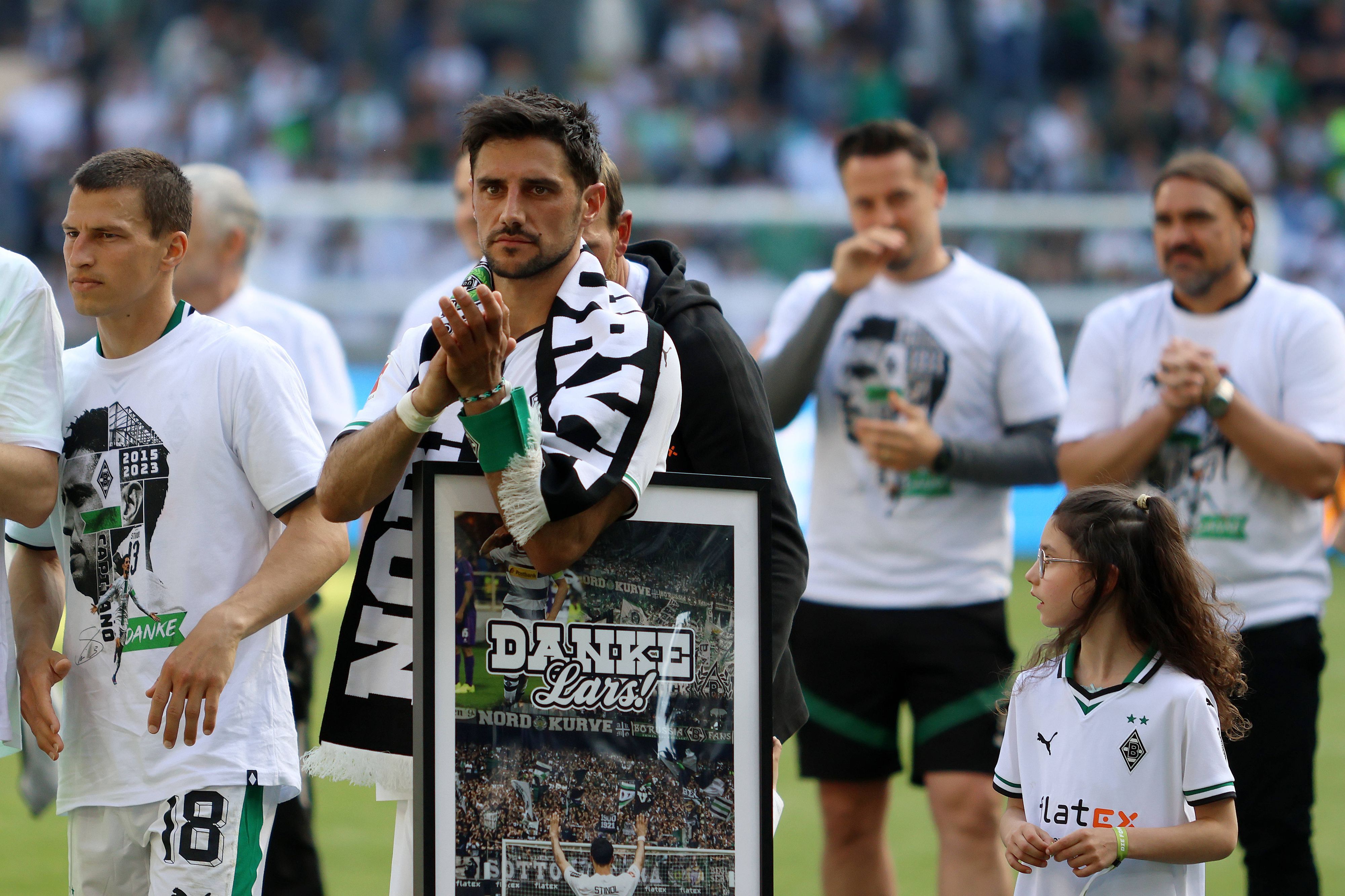 Lars Stindl bei seiner Borussia-Verabschiedung nach acht Jahren.