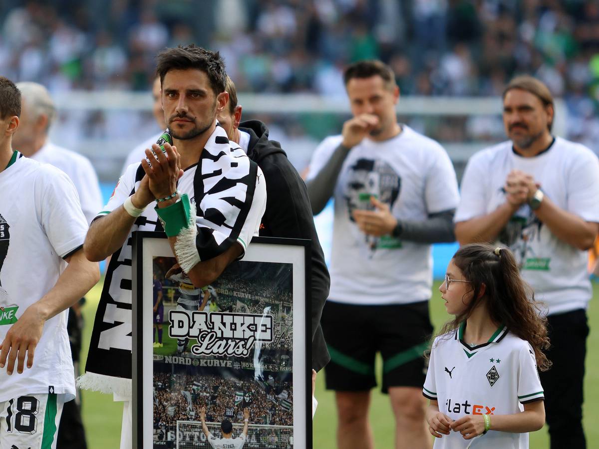 Lars Stindl bei seiner Borussia-Verabschiedung nach acht Jahren.