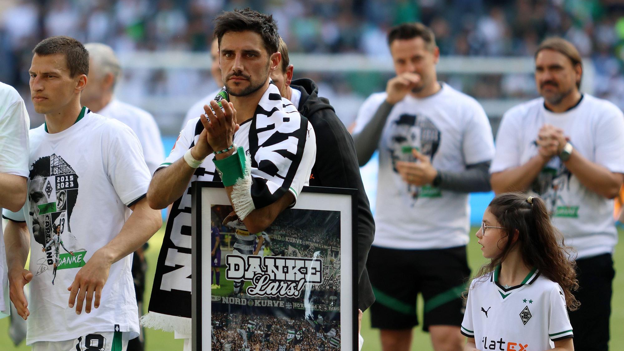 Lars Stindl bei seiner Borussia-Verabschiedung nach acht Jahren.