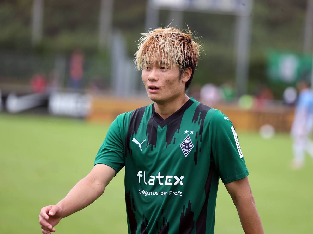 Shio Fukuda bei einem Borussia-Testspiel.