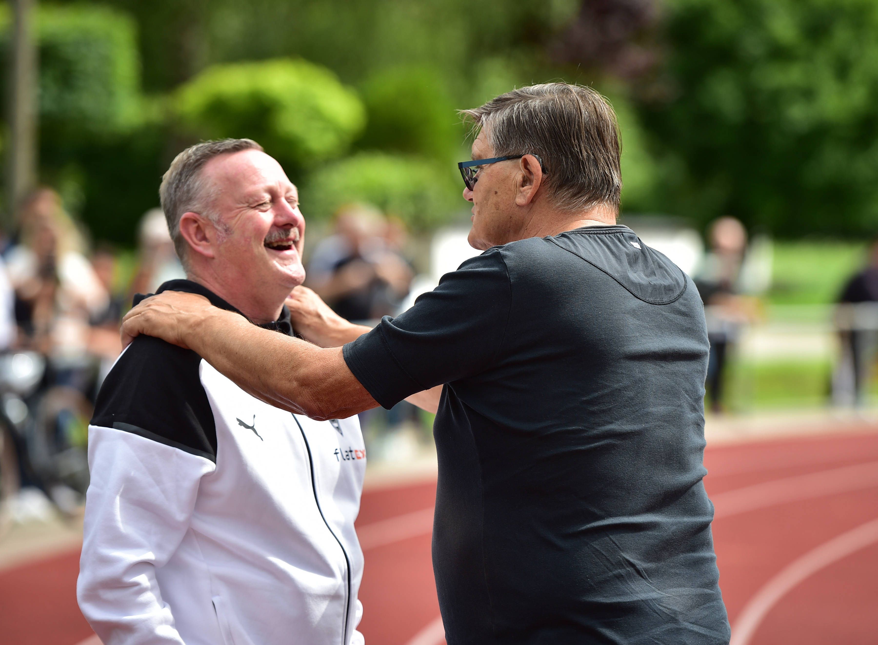 Roland Virkus und Hans Meyer im Trainingslager.