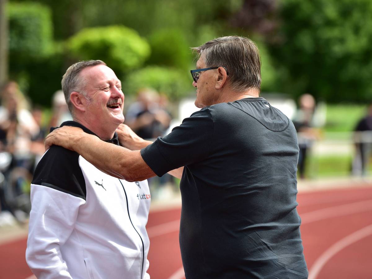 Roland Virkus und Hans Meyer im Trainingslager.