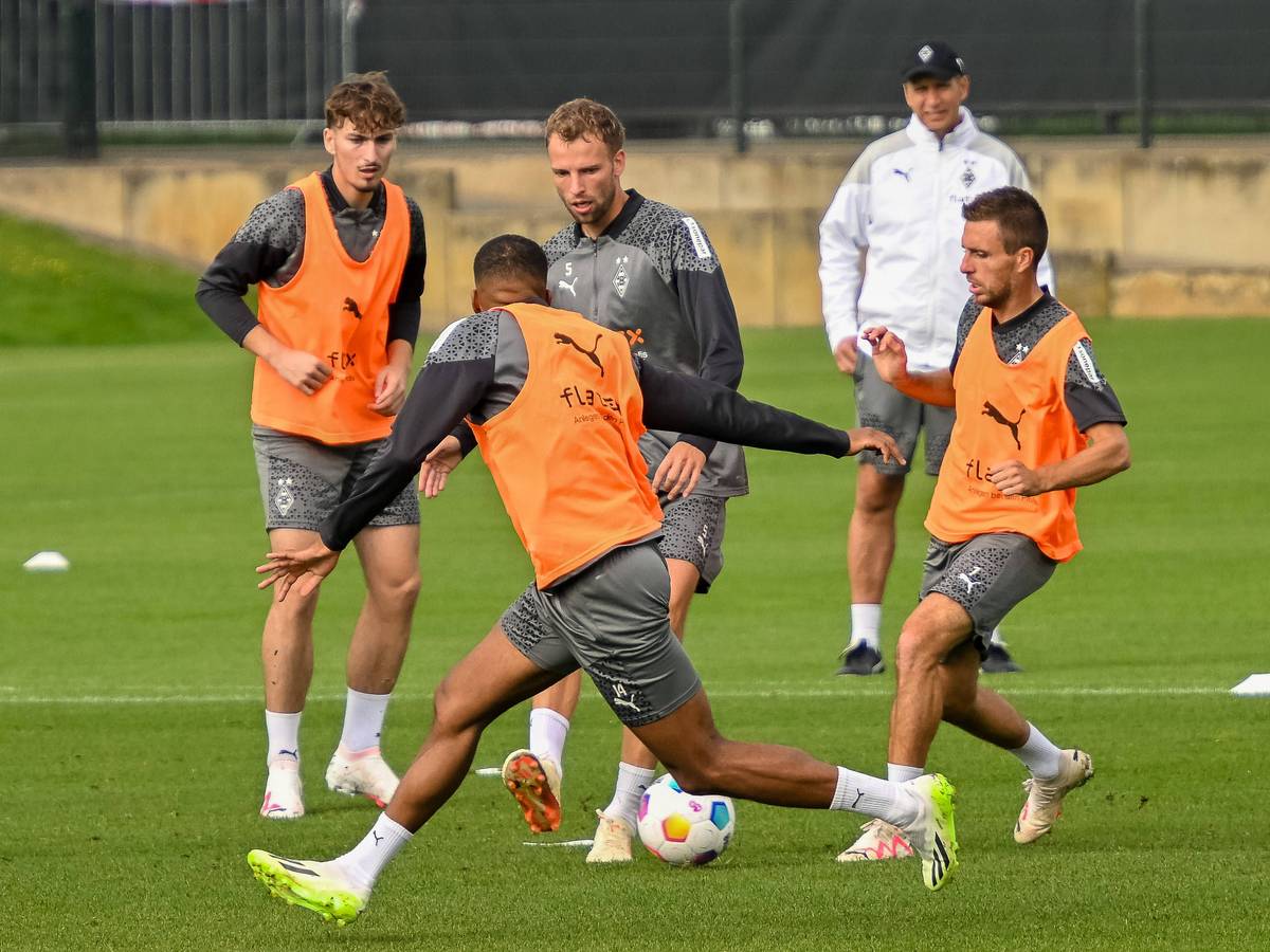 Tony Reitz im Profi-Training von Borussia Mönchengladbach.