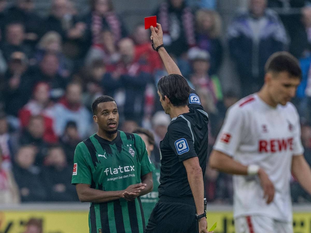 Deniz Aytekin zeigt im Derby die Rote Karte.