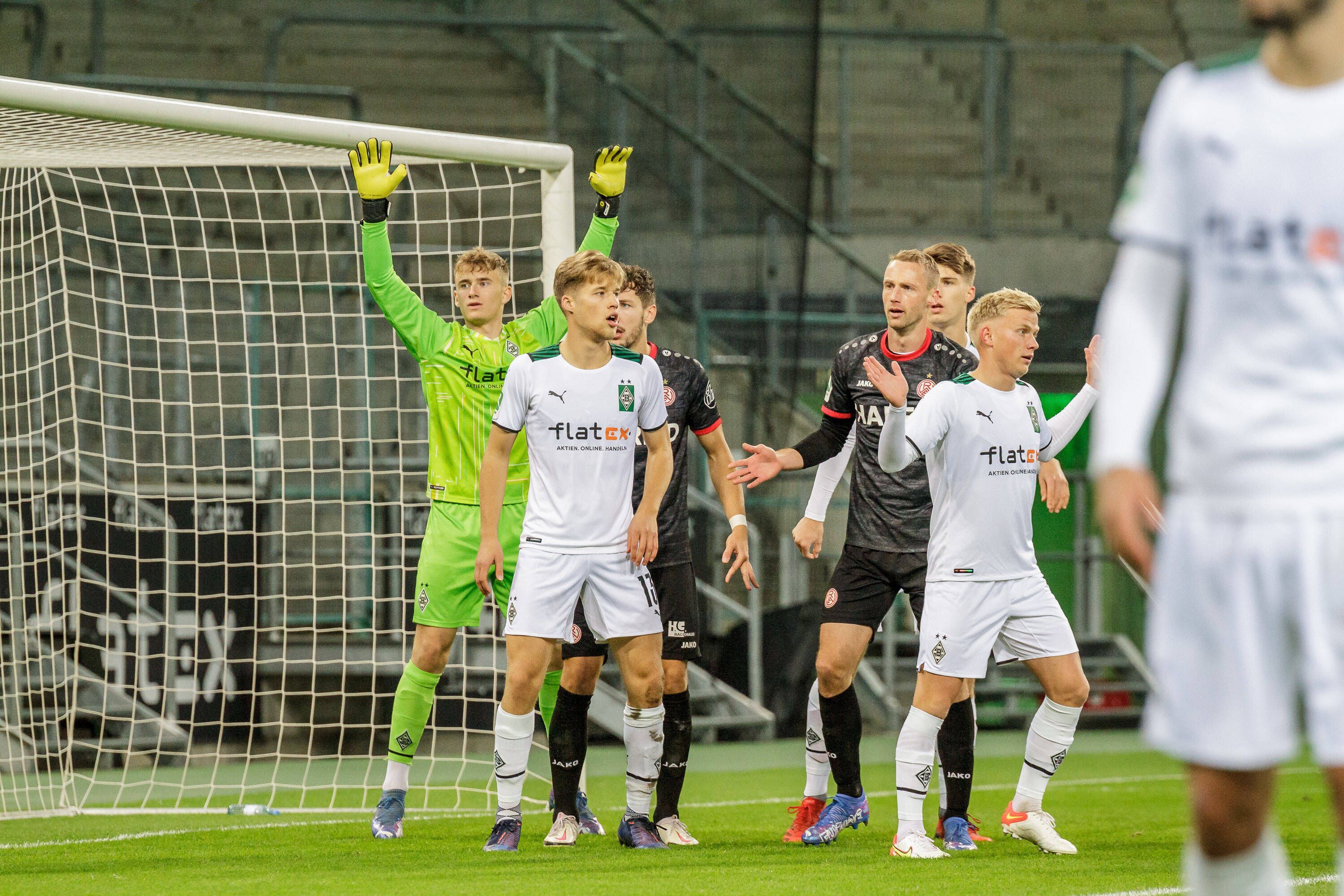 Jonas Kersken bei einem Spiel der Borussia-U23 gegen Rot-Weiss Essen im Borussia-Park.