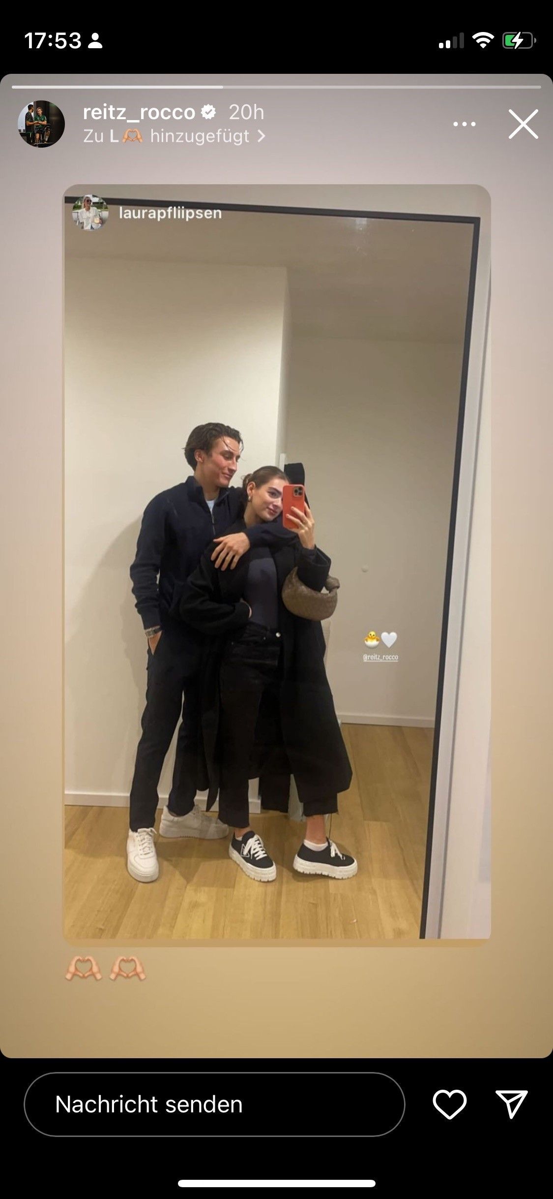 Rocco Reitz und seine Freundin Laura.