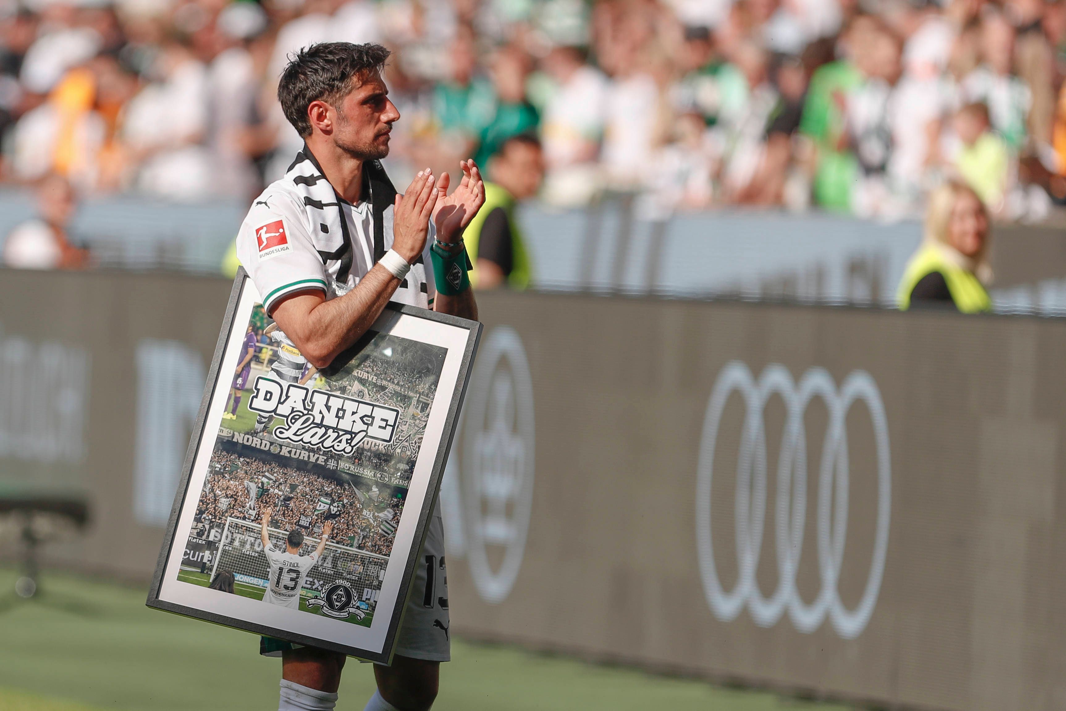 Ehemaliger Kapitän von Borussia Mönchengladbach bei seiner Verabschiedung.