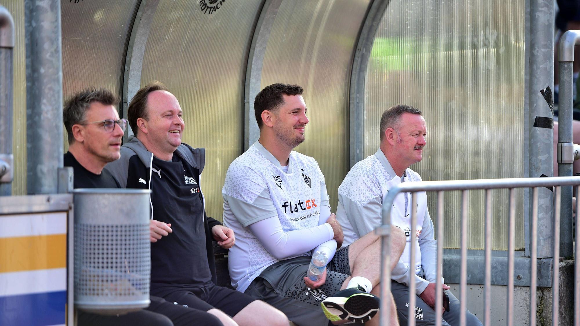Die sportliche Führung von Borussia Mönchengladbach im Trainingslager.