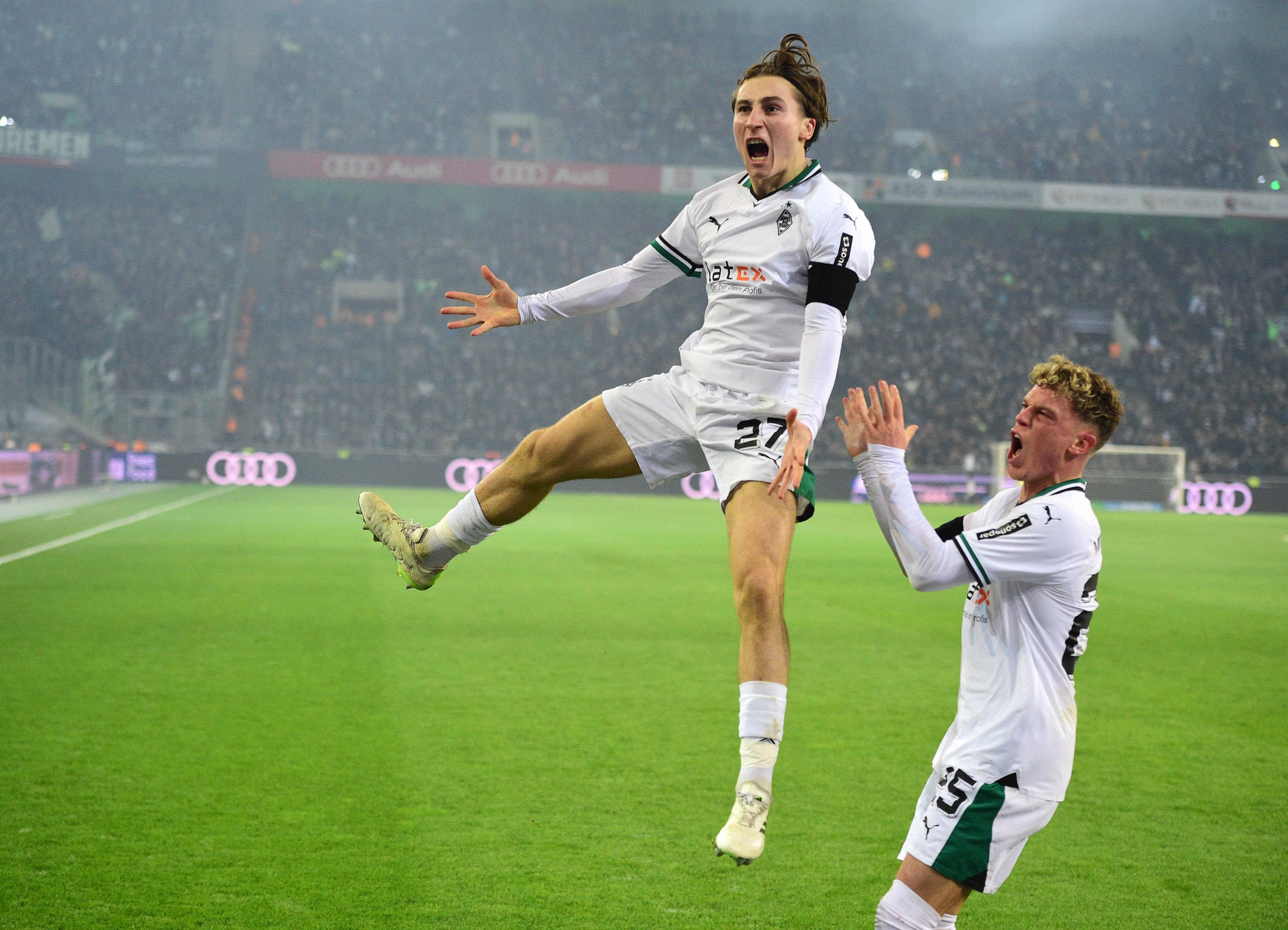 Rocco Reitz beim Torjubel.