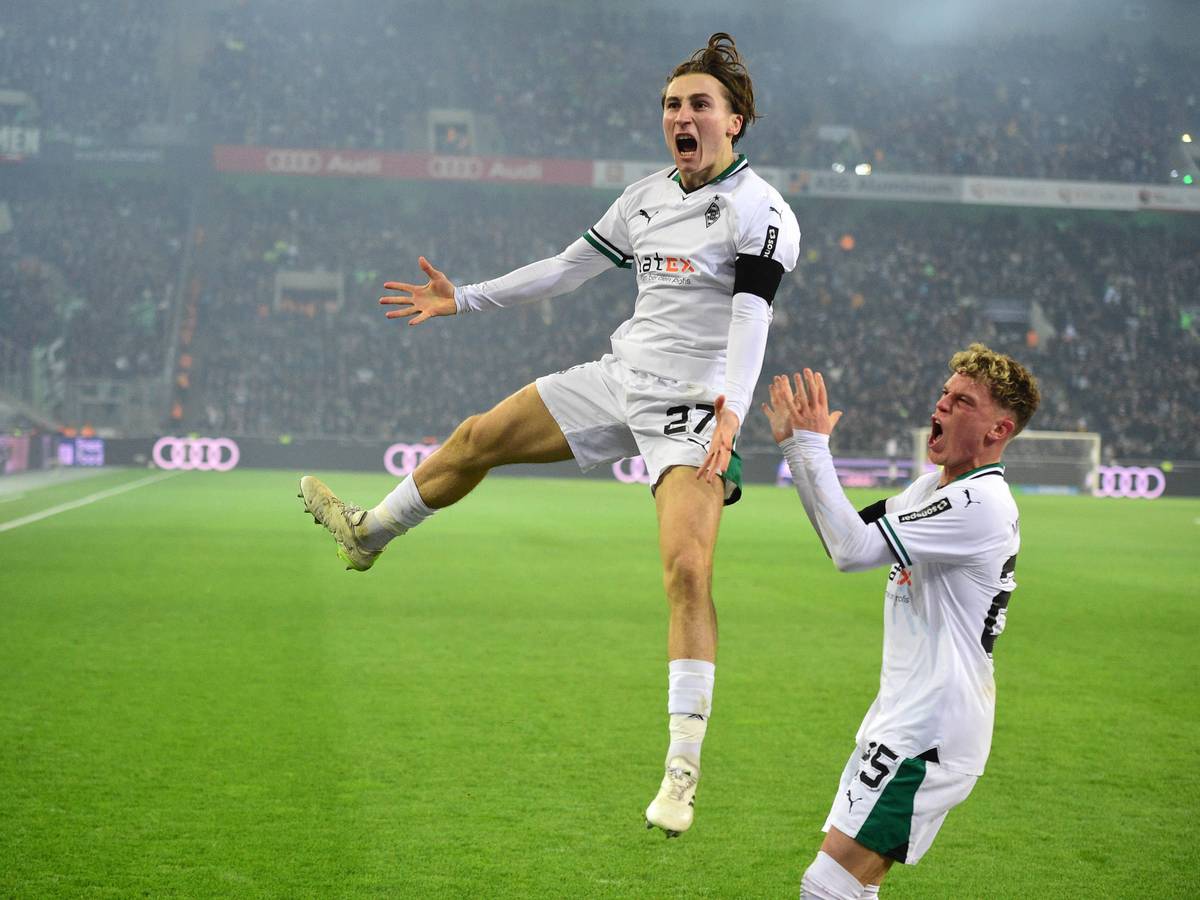 Rocco Reitz beim Torjubel.