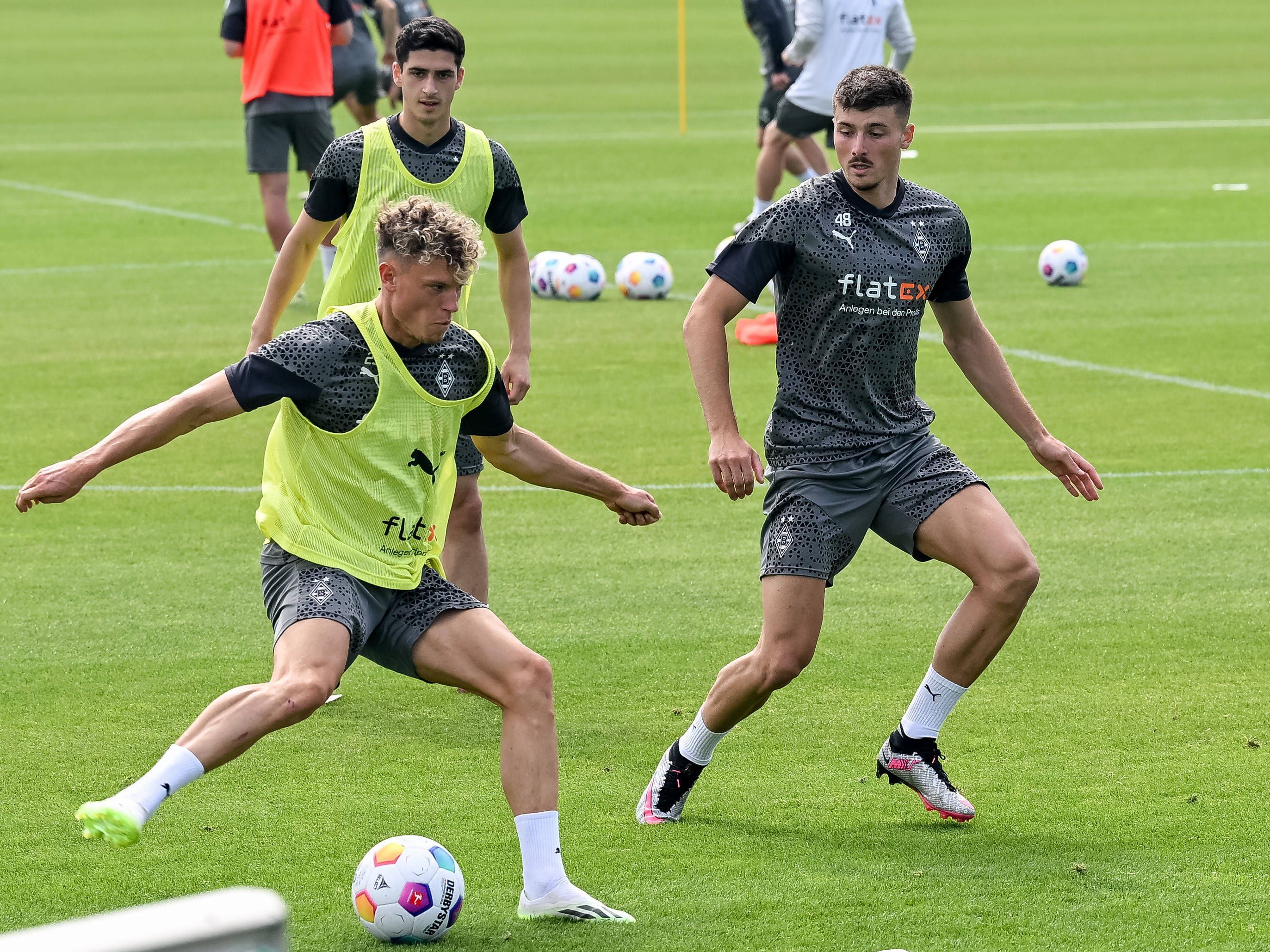 Grant-Leon Ranos, Robin Hack und Semir Telalovic im Training.