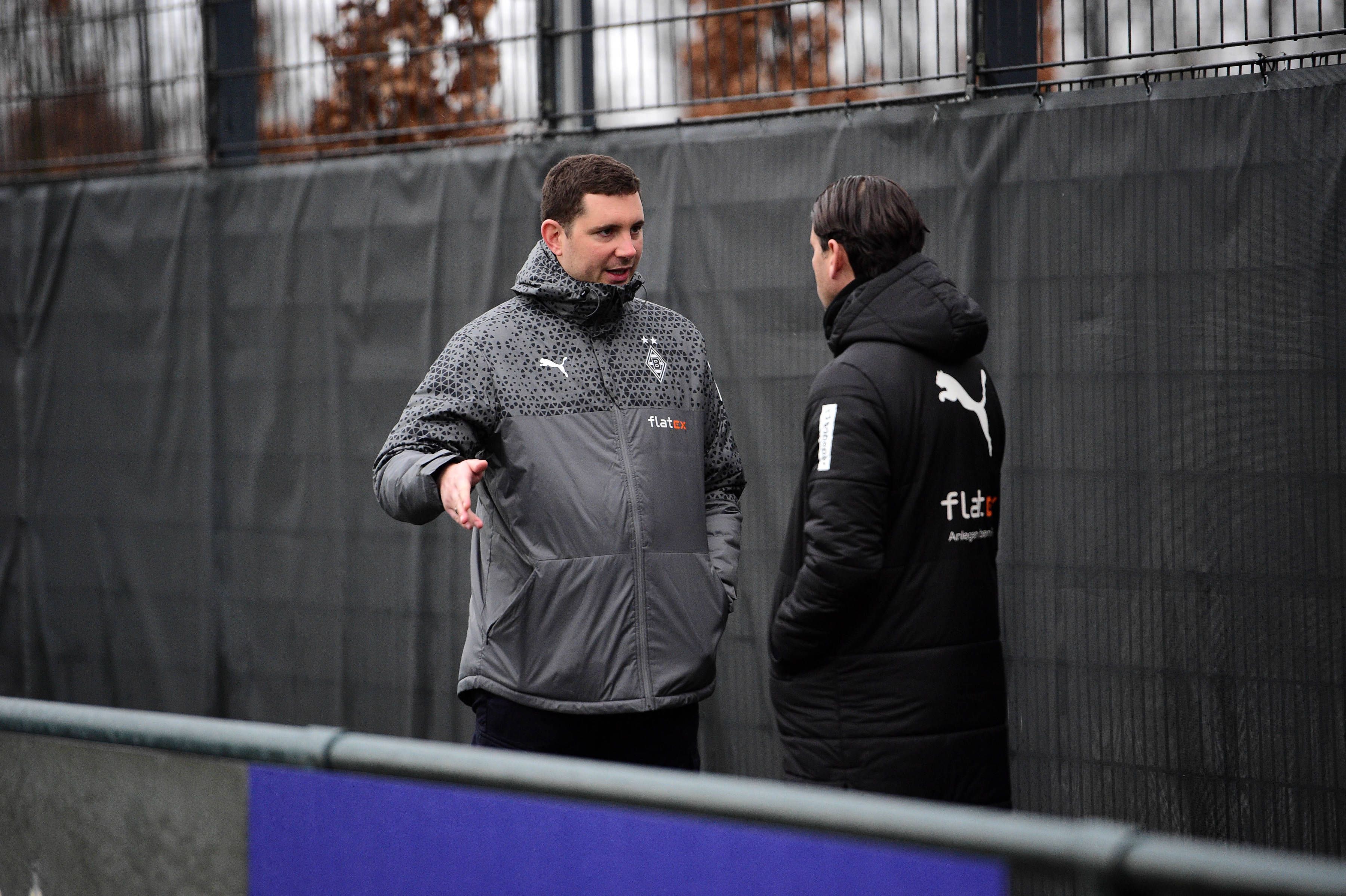 Sportdirektor und Trainer von Borussia Mönchengladbach im Gespräch.