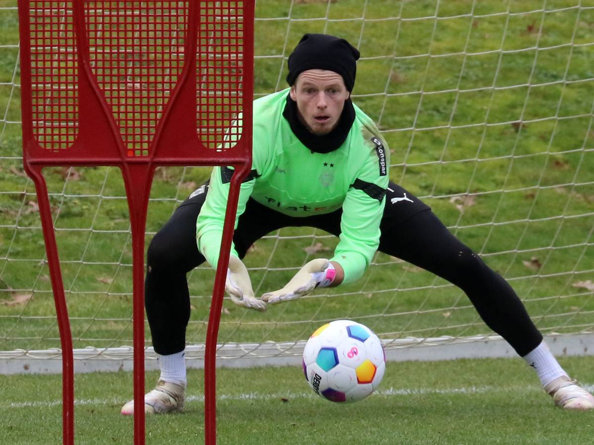Jonas Omlin auf dem Trainingsplatz.
