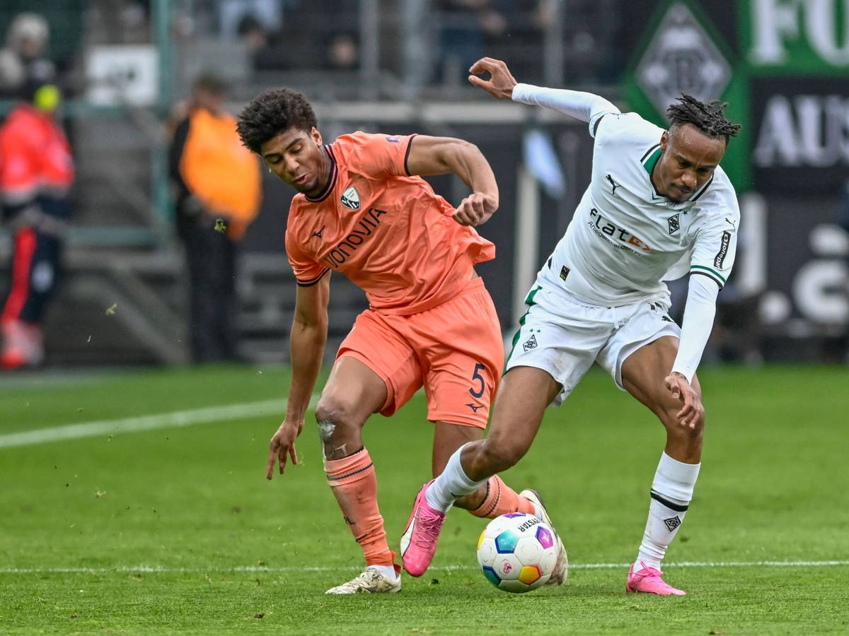 Nathan Ngoumou im Zweikampf.