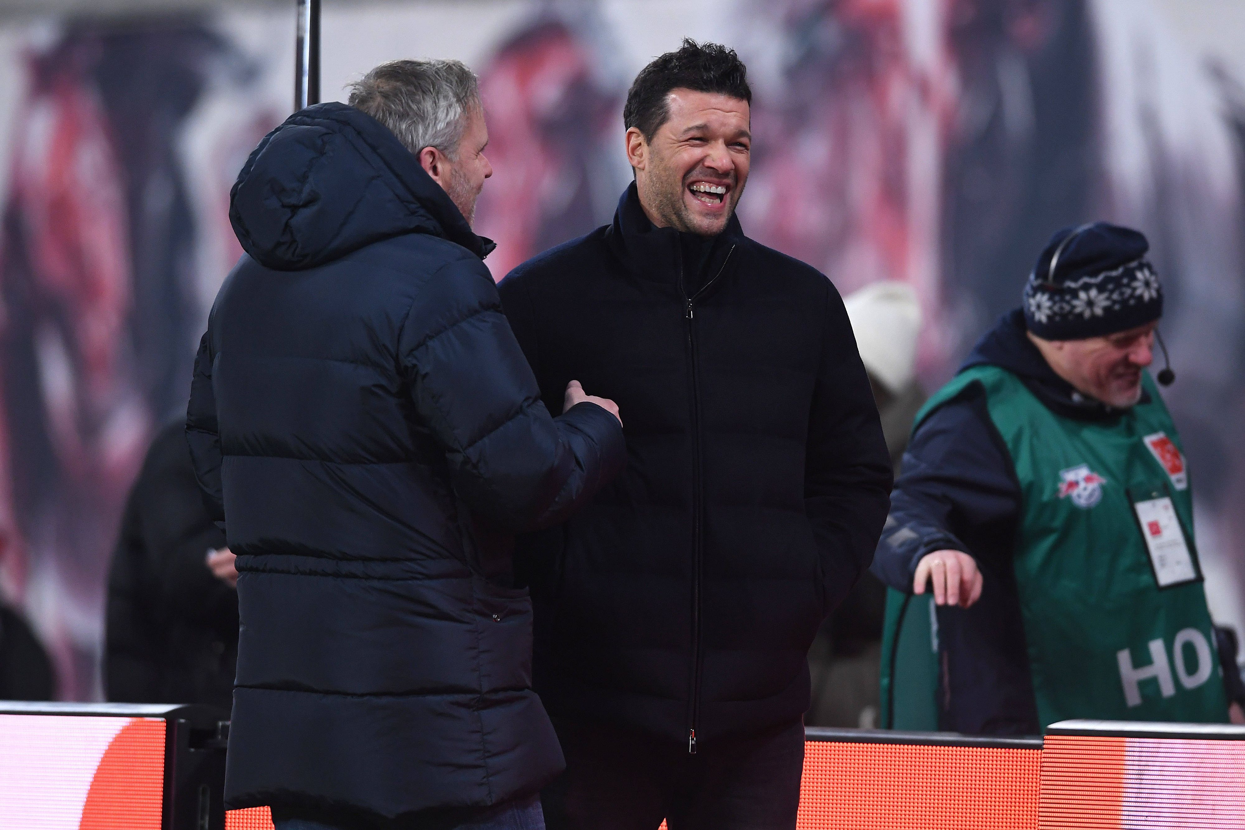Didi Hamann und Michael Ballack im Gespräch.